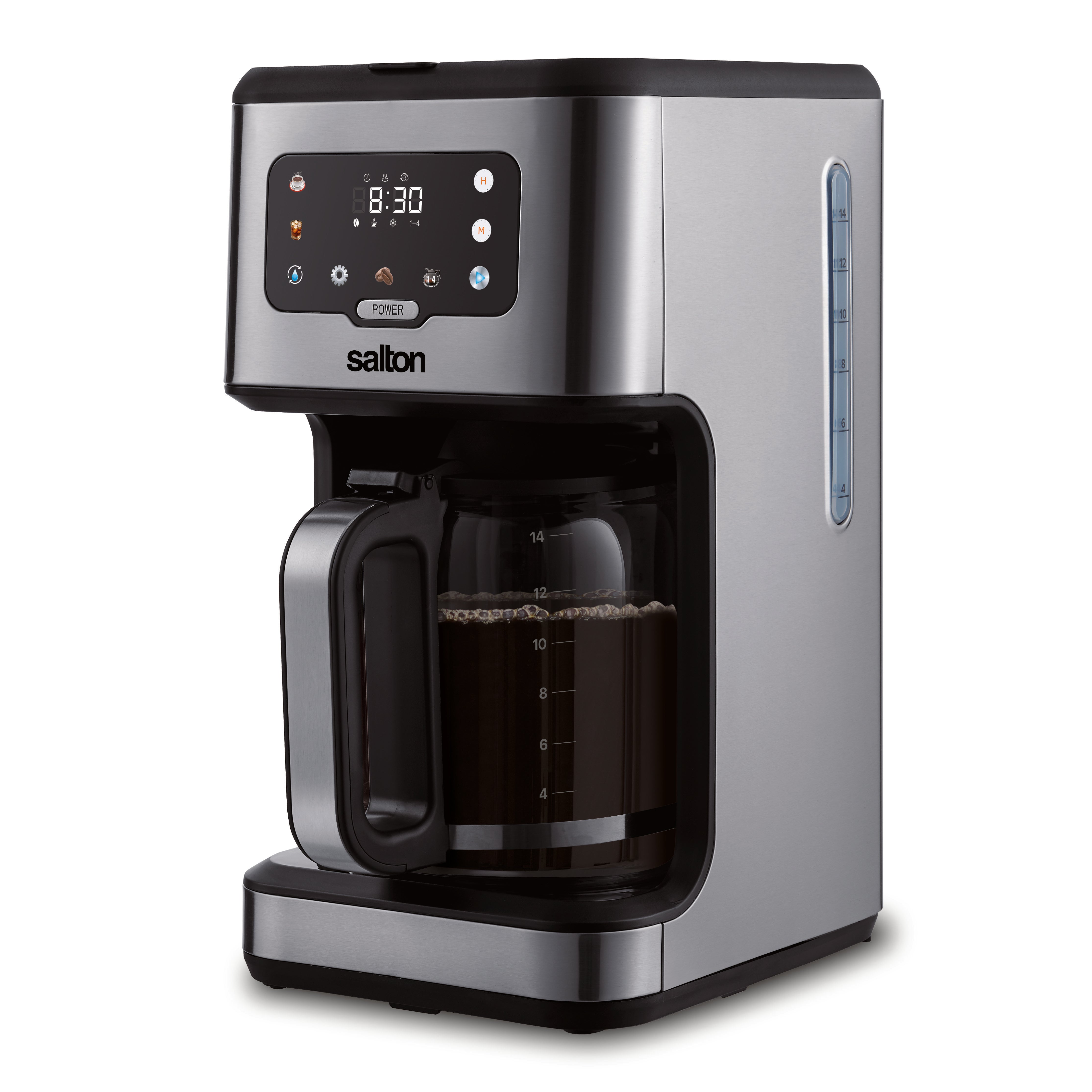 Salton Stainless Steel Coffee Maker 14 Cup-Coffee Makers & Espresso Machines-DECOROLALA