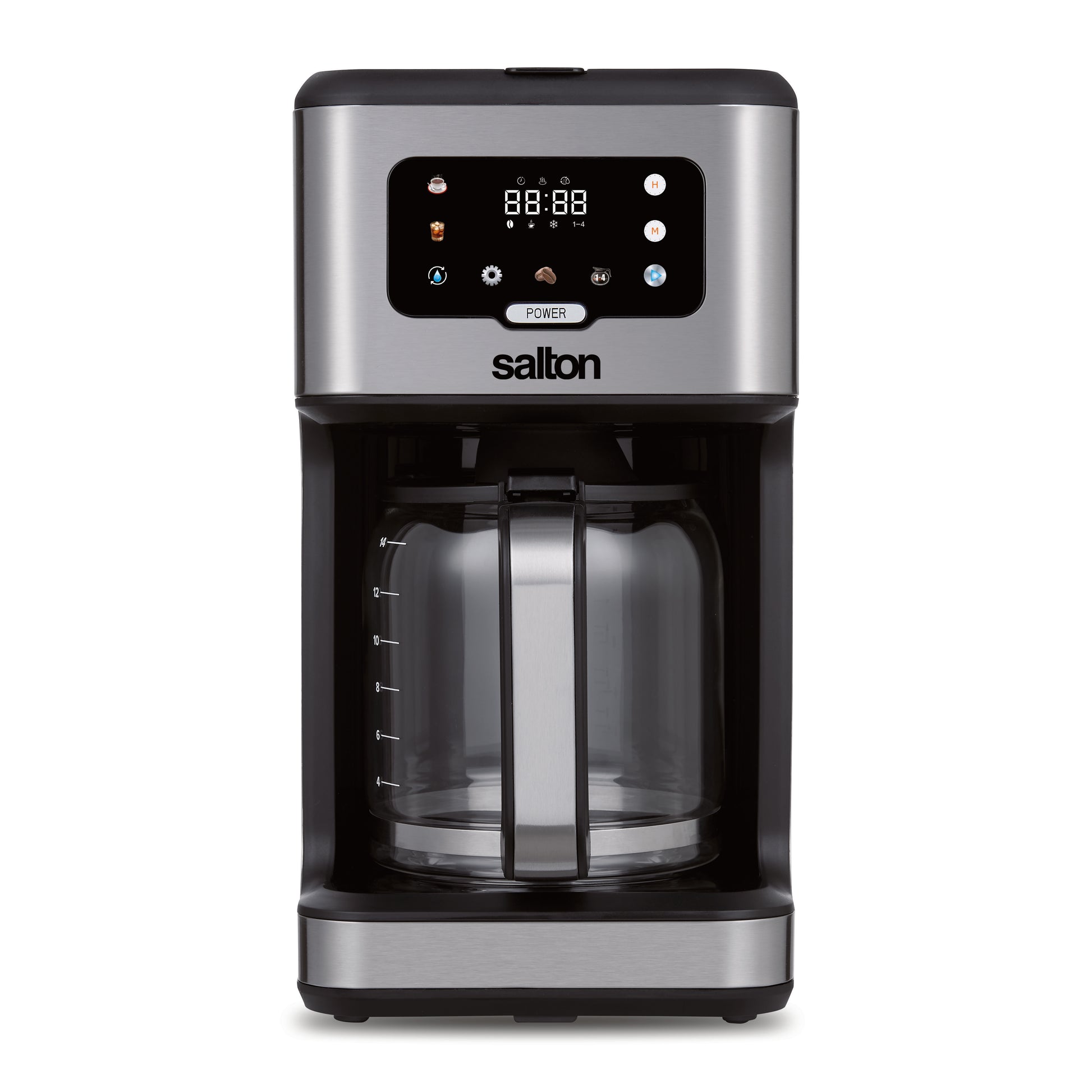 Salton Stainless Steel Coffee Maker 14 Cup-Coffee Makers & Espresso Machines-DECOROLALA