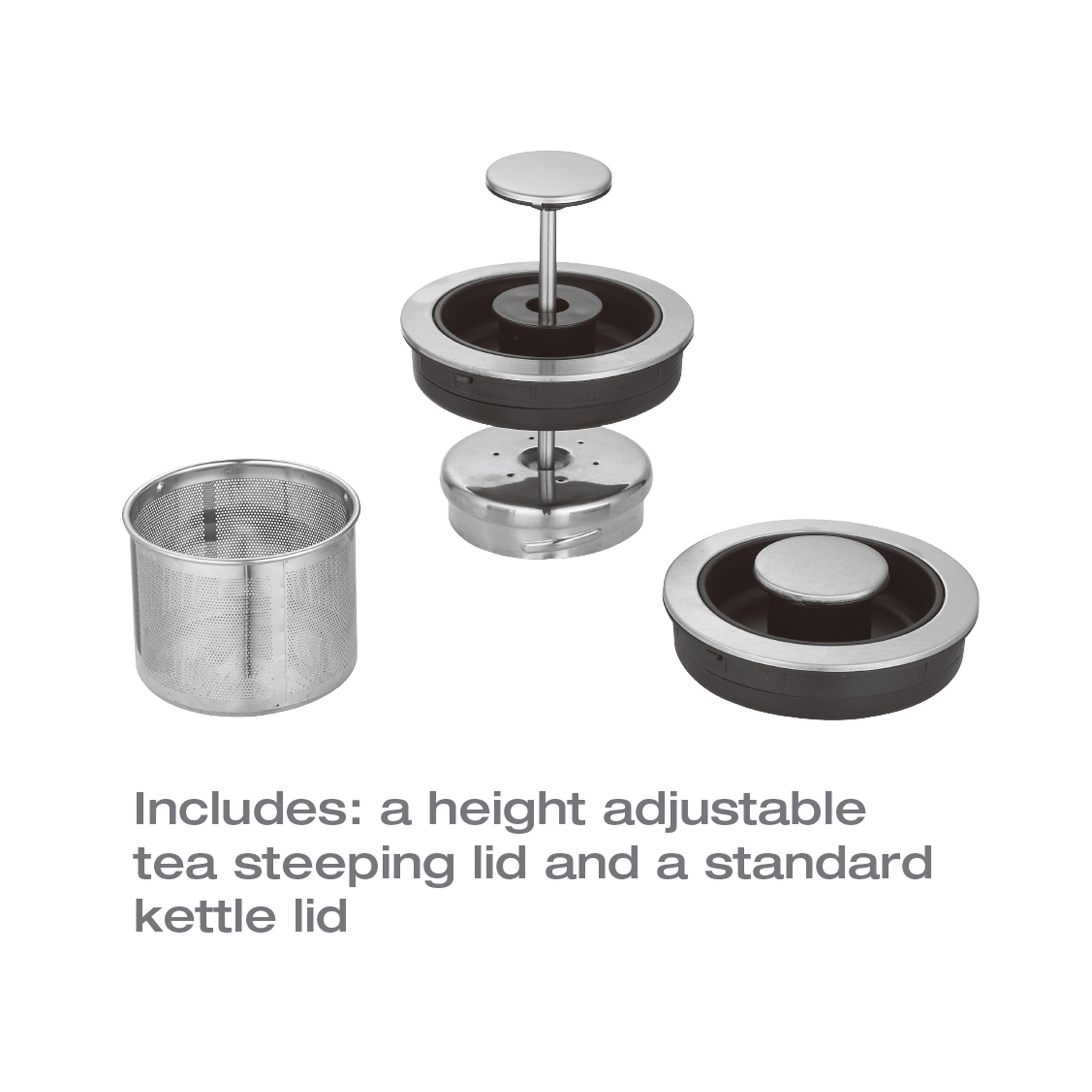 Salton Temperature Control Kettle & Tea Steeper 1.7 L-Electric Kettle-DECOROLALA