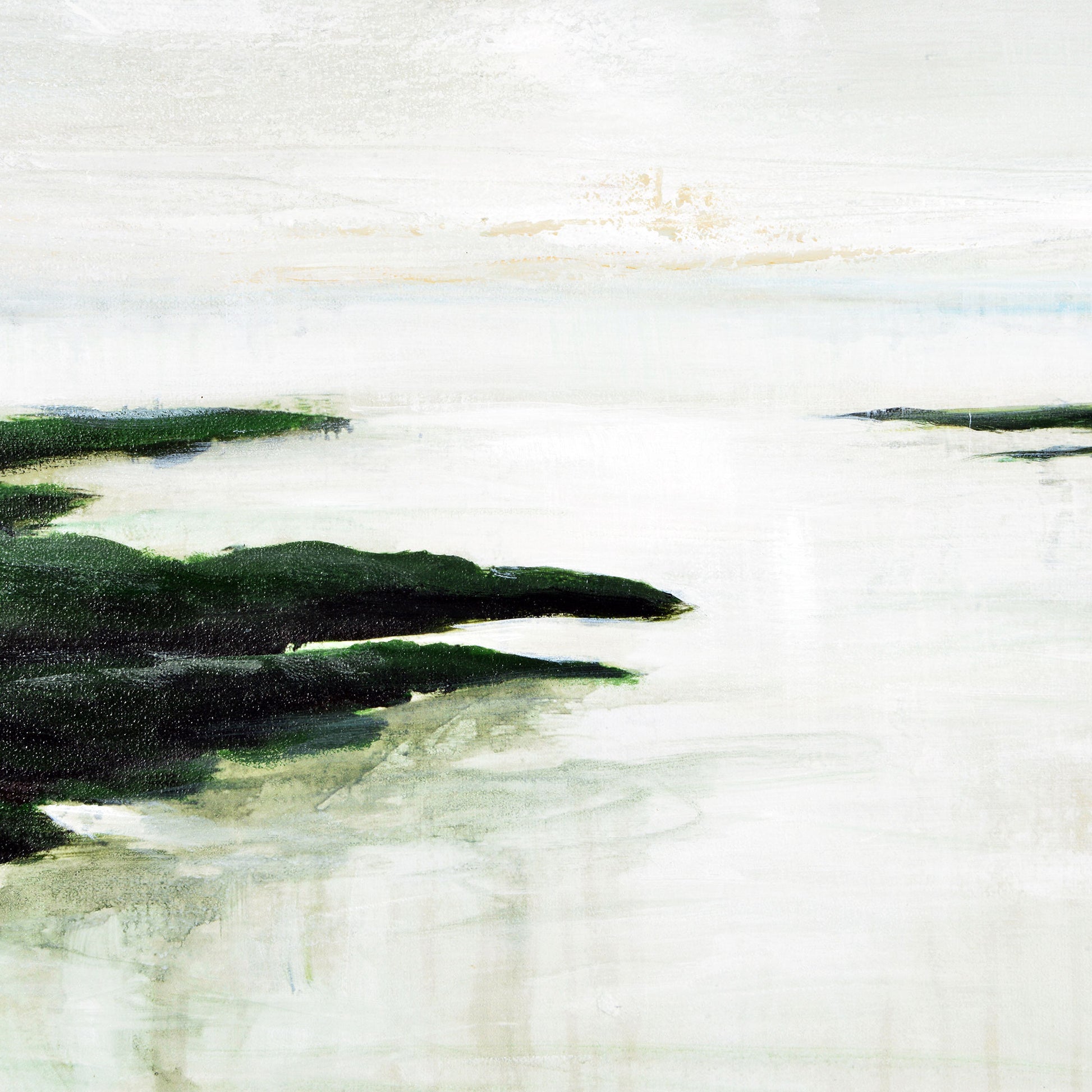 Saltoro 40" Wide Canvas Art, Green-Canvas Art-DECOROLALA