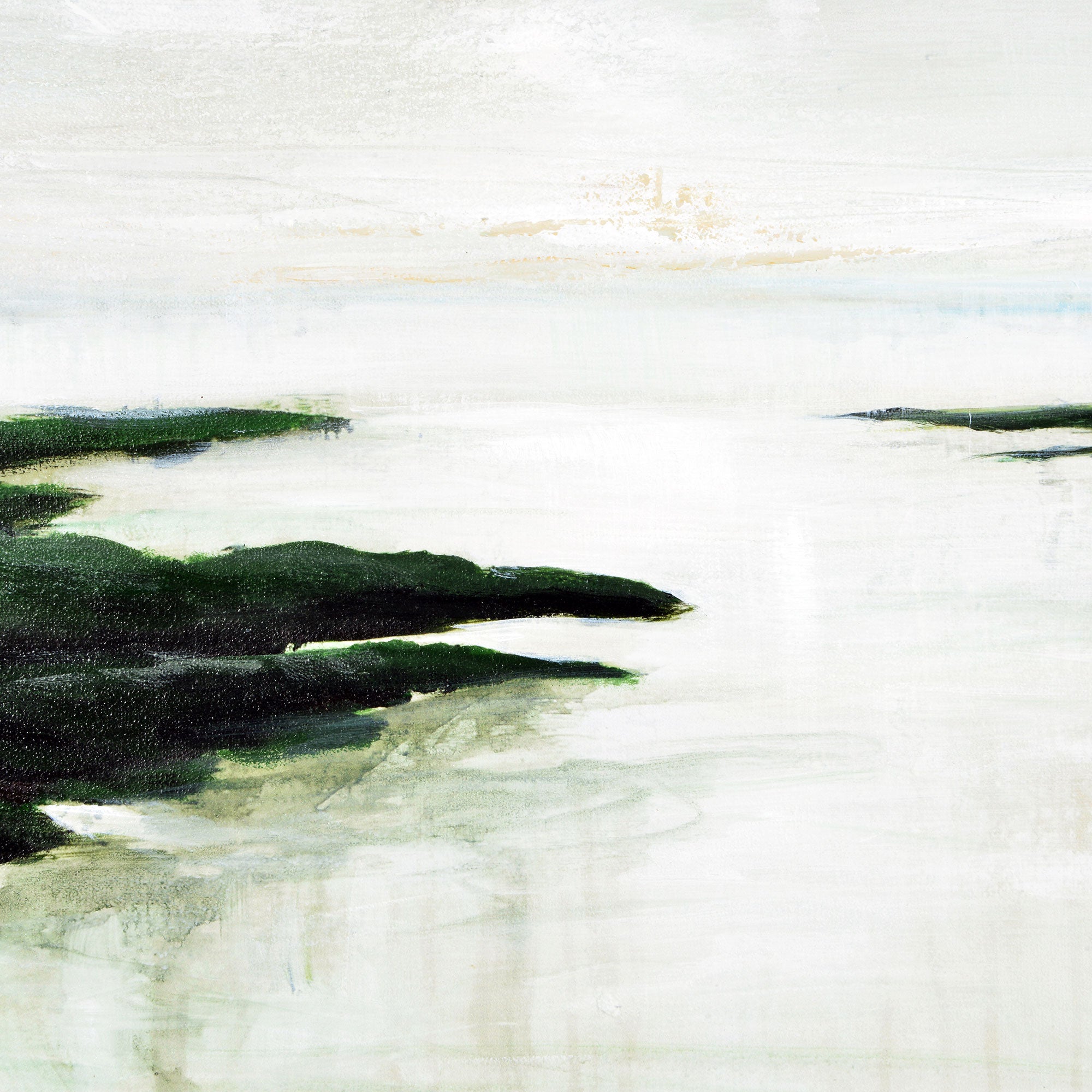 Saltoro 40" Wide Canvas Art, Green-Canvas Art-DECOROLALA