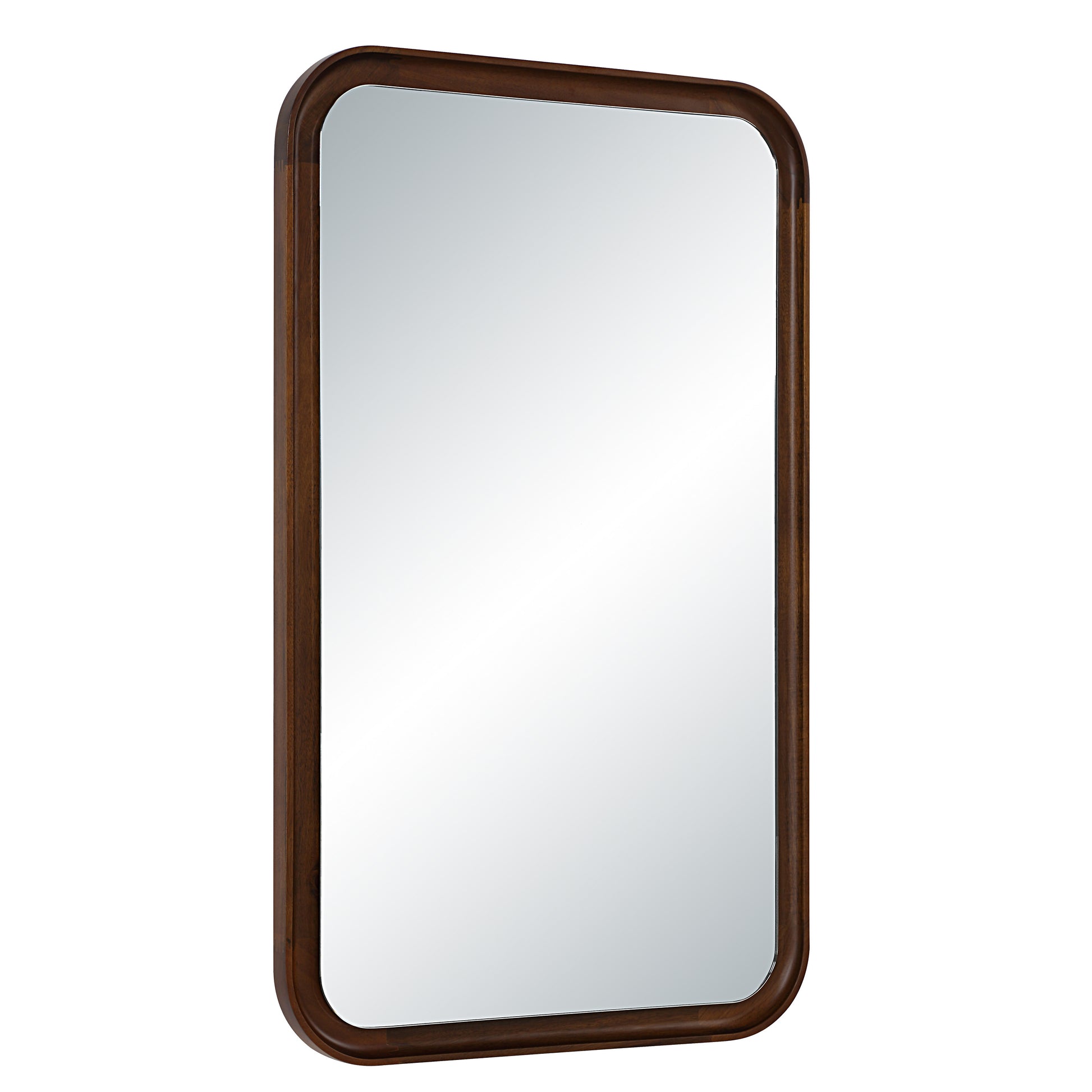 Salvia 40" H x 24" W Wall Mirror, Brown-Mirror-DECOROLALA