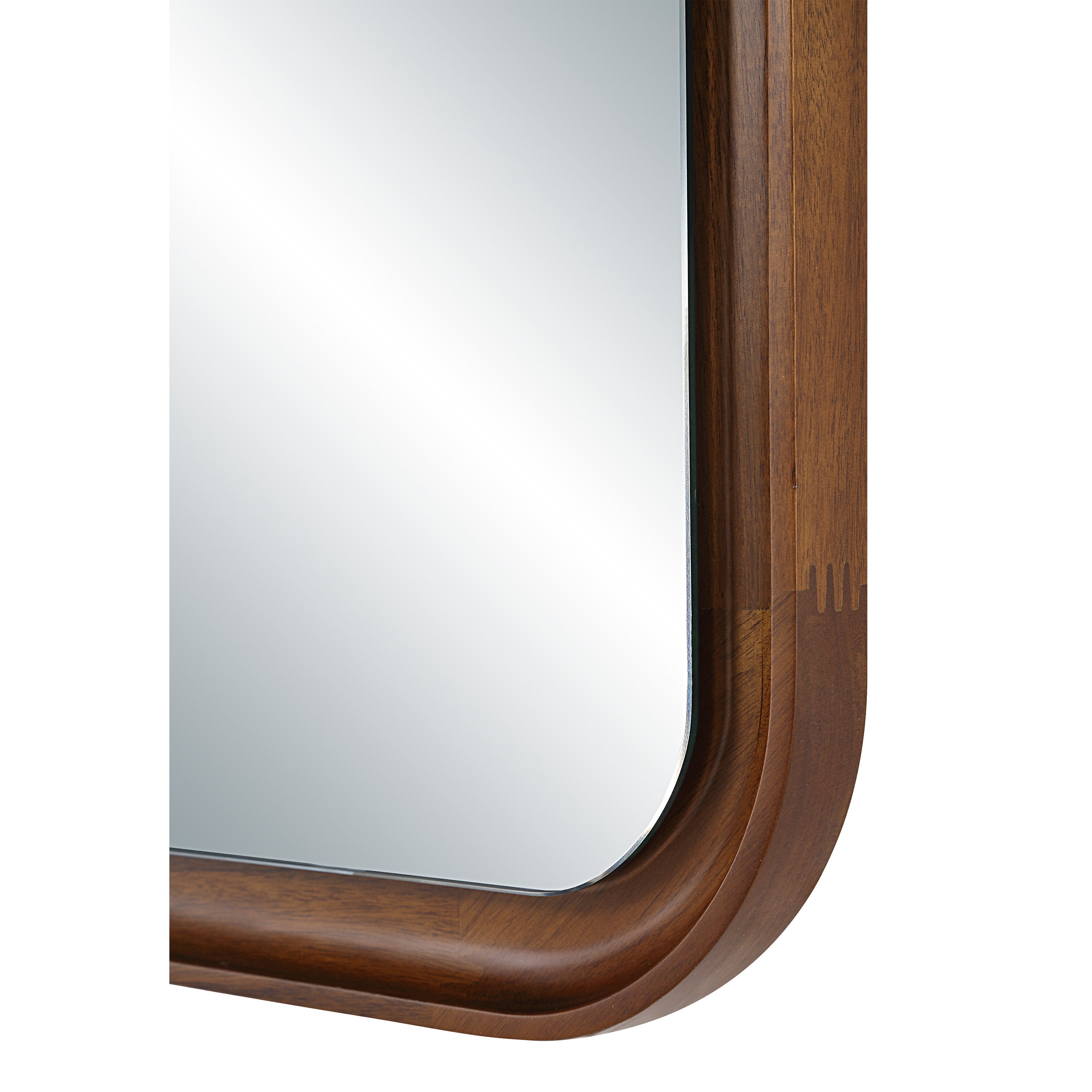 Salvia 40" H x 24" W Wall Mirror, Brown-Mirror-DECOROLALA