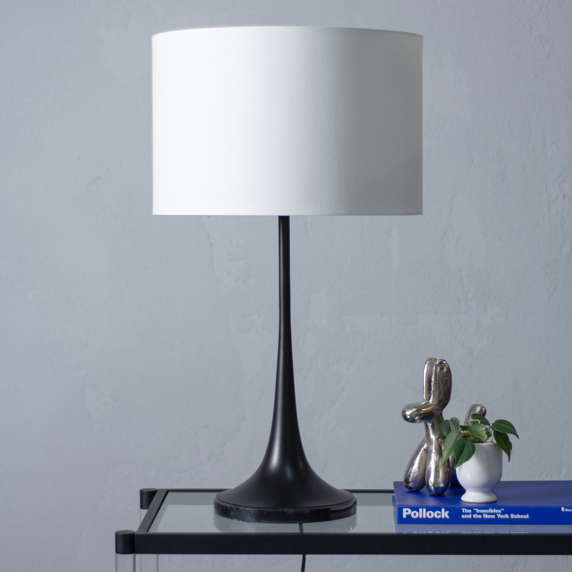 Salvora 27" Table Lamp Black Marble Base-Table Lamp-DECOROLALA