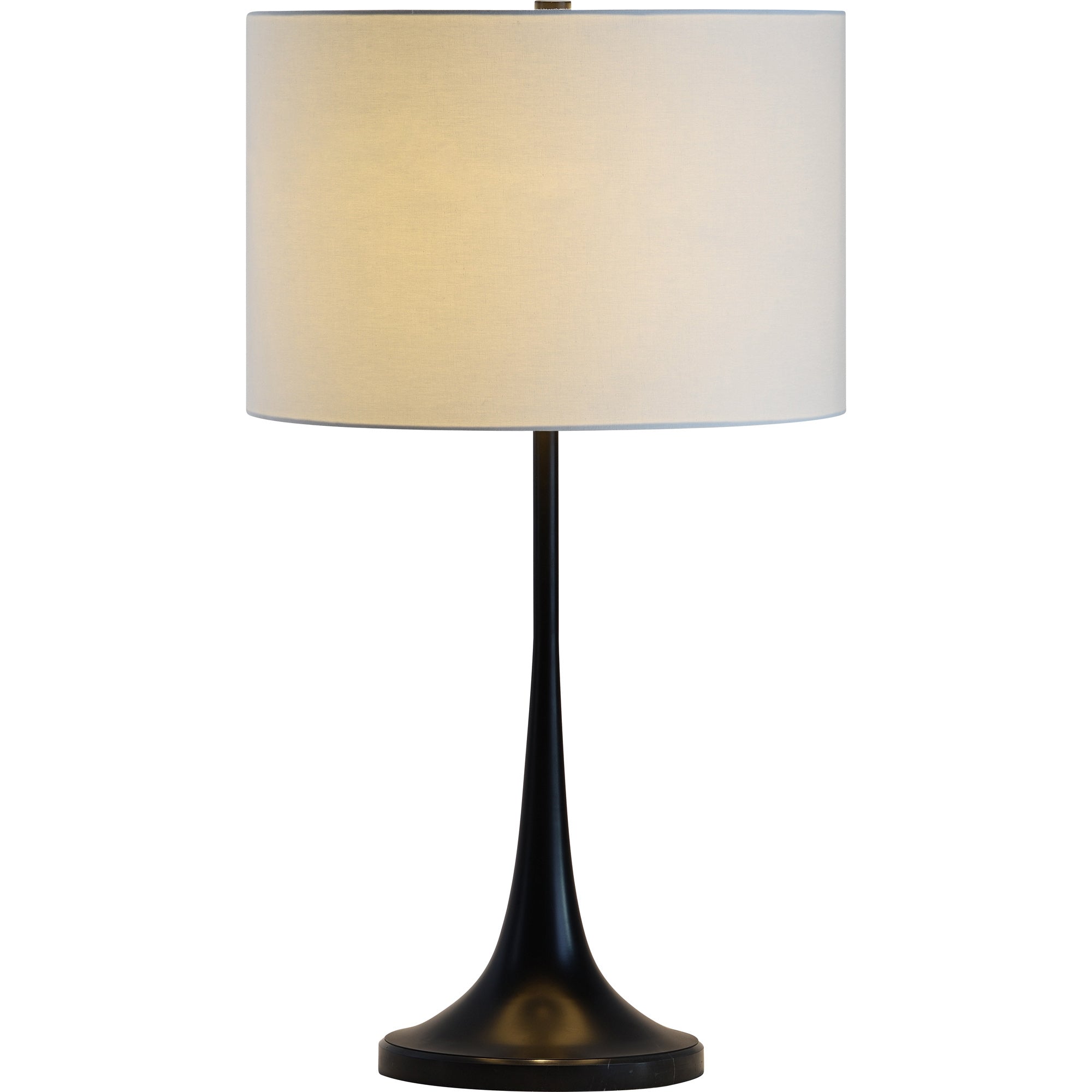 Salvora 27" Table Lamp Black Marble Base-Table Lamp-DECOROLALA