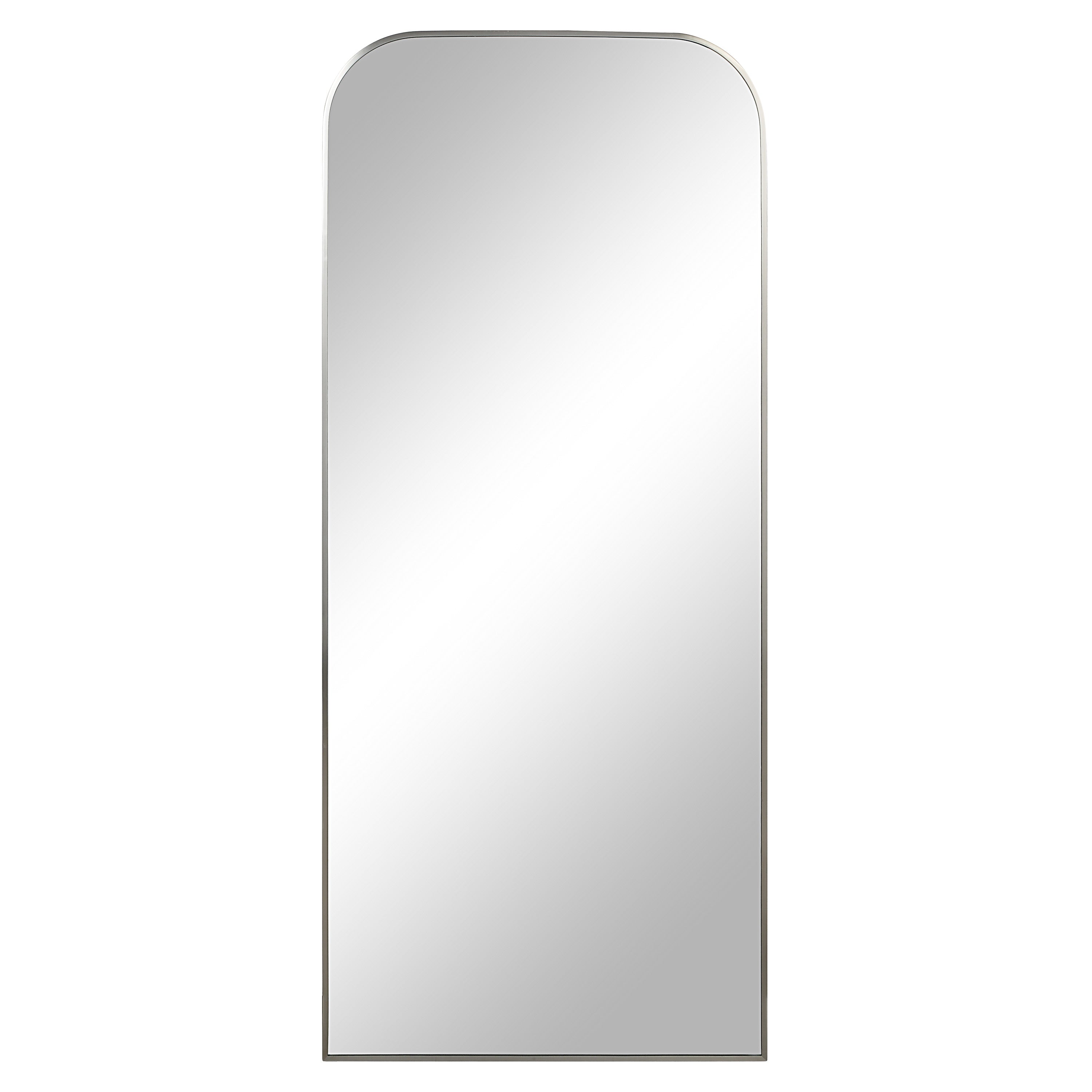 Samia 72" H x 30" W Wall Mirror, Grey-Mirror-DECOROLALA
