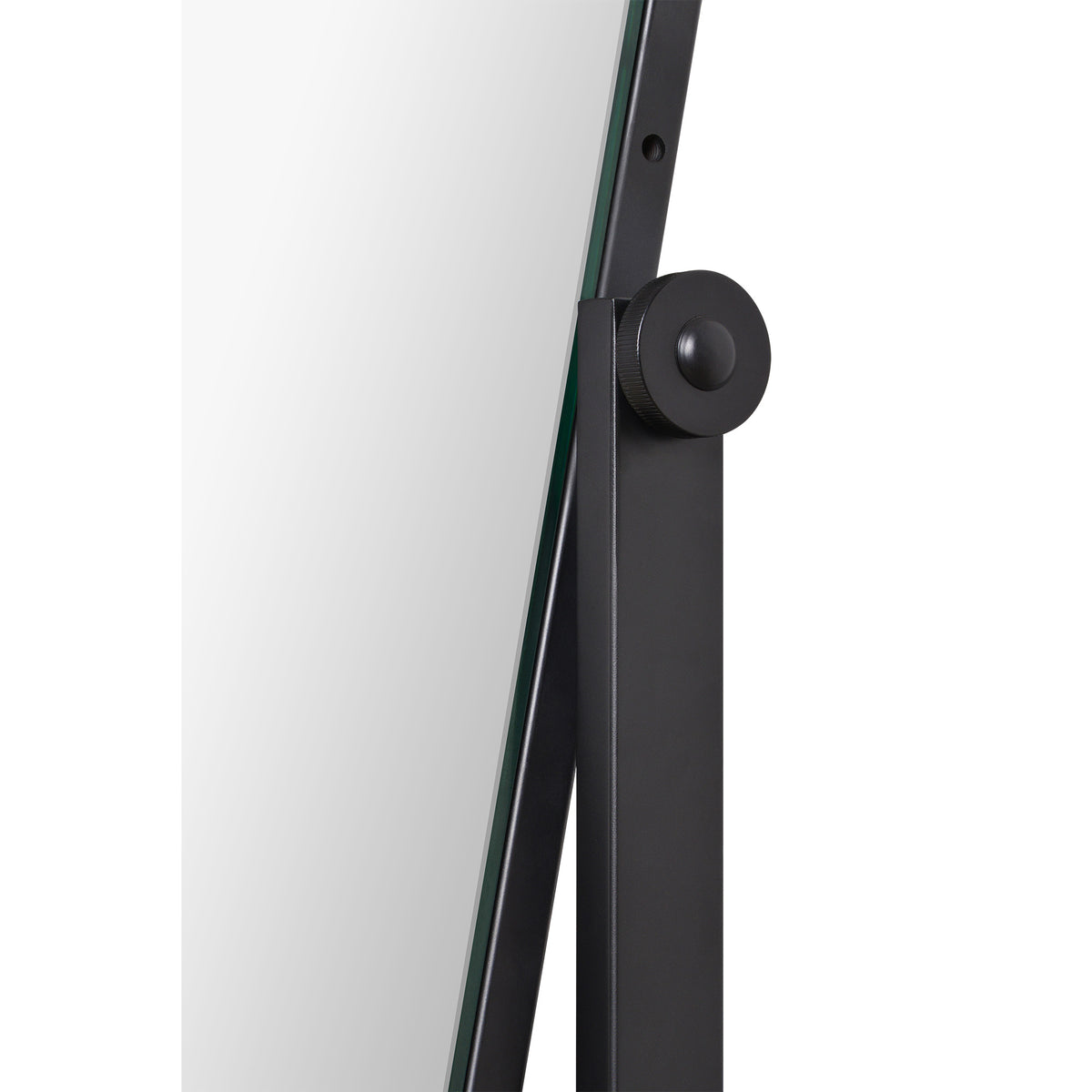 Samira 61" Tall Rectangle Full Length Mirror, Black-Full-Length Mirrors-DECOROLALA