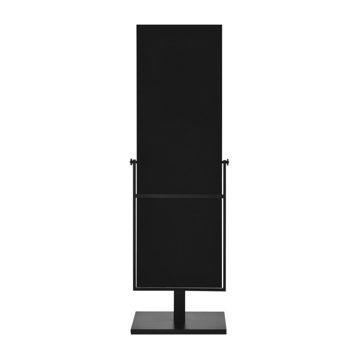 Samira 61" Tall Rectangle Full Length Mirror, Black-Full-Length Mirrors-DECOROLALA