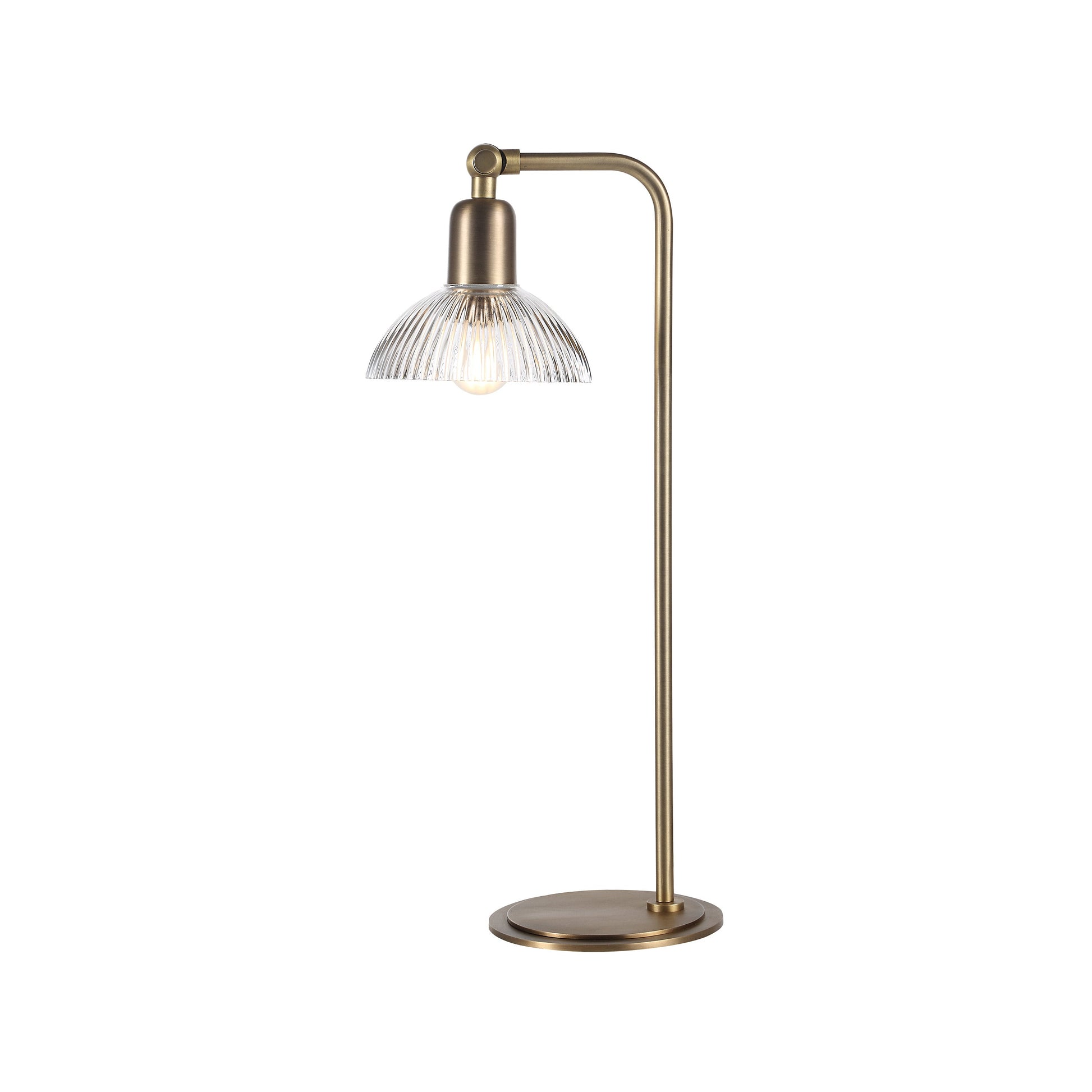 Samos 20.75" Table Lamp Antique Brushed Brass-Table Lamp-DECOROLALA
