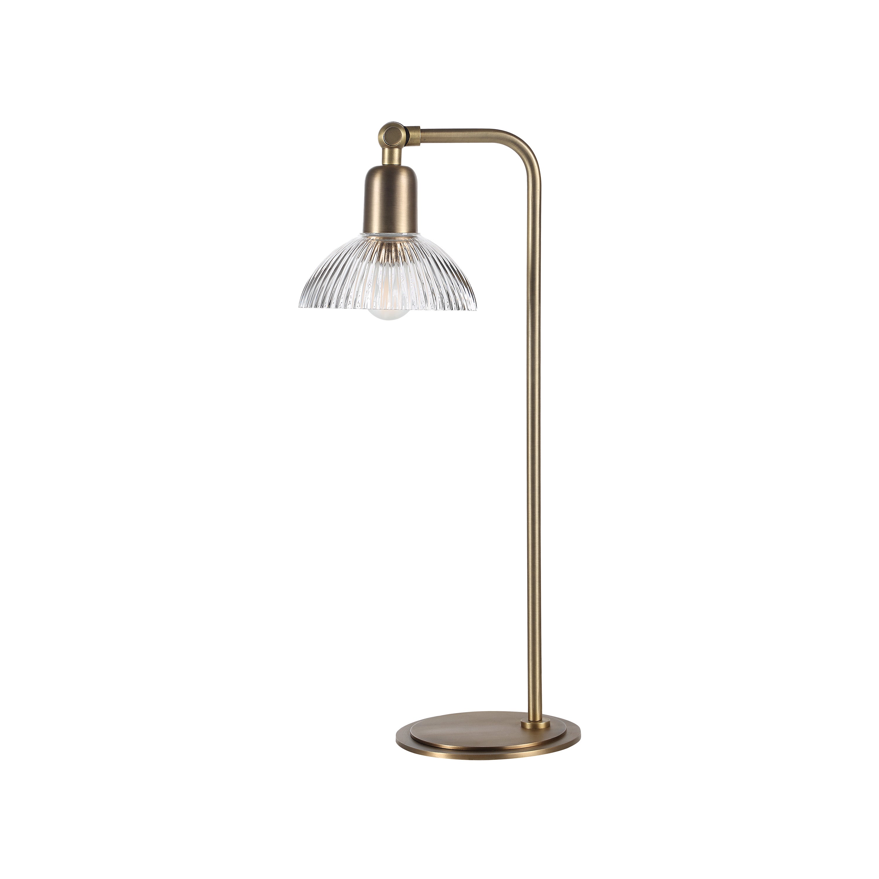 Samos 20.75" Table Lamp Antique Brushed Brass-Table Lamp-DECOROLALA