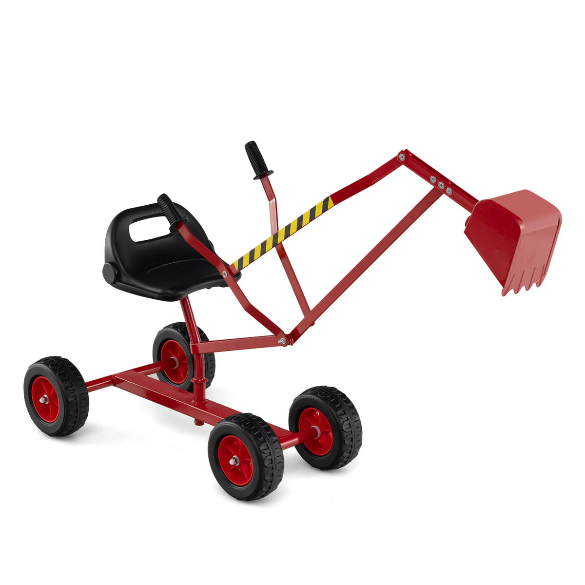 Kids' Metal Sand Digger Excavator with 360° Swivel and Backrest
