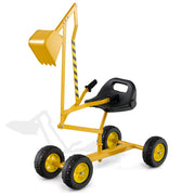 Kids' Metal Sand Digger Excavator with 360° Swivel and Backrest