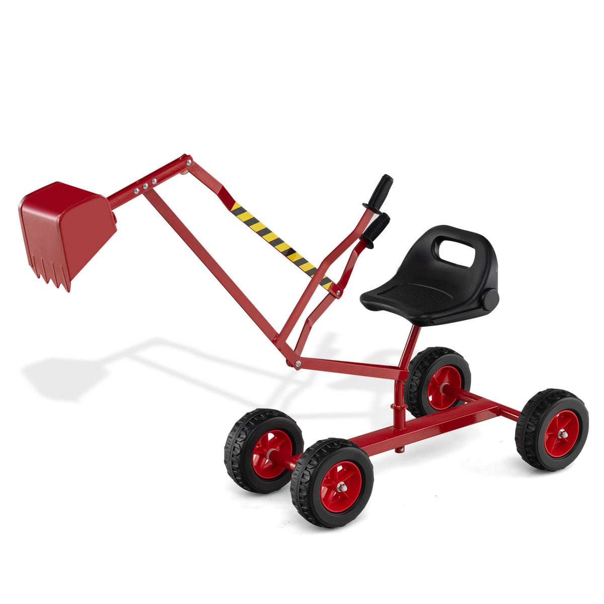 Kids' Metal Sand Digger Excavator with 360° Swivel and Backrest