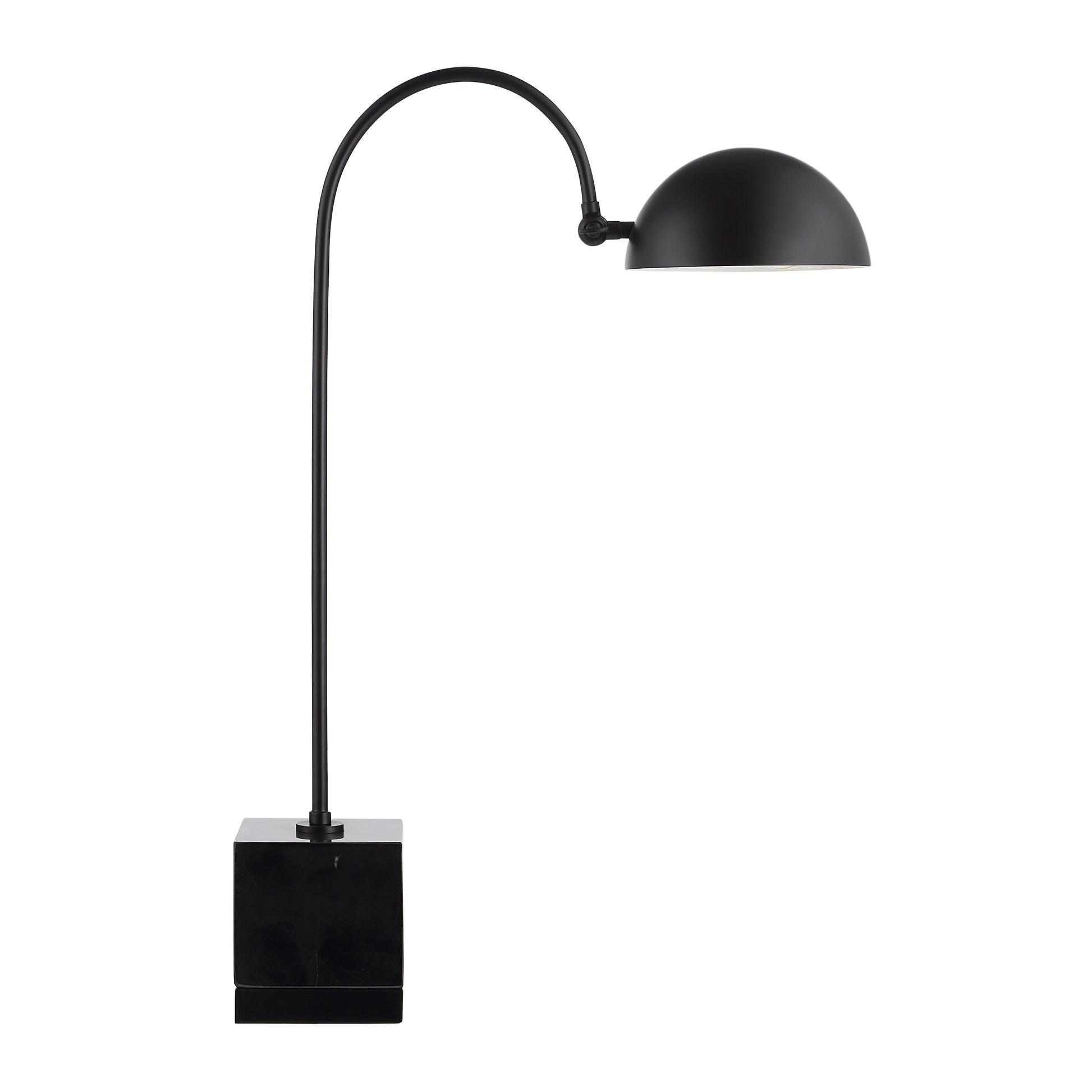 Sansia 27" Table Lamp with Marble Base, Black-Table Lamp-DECOROLALA