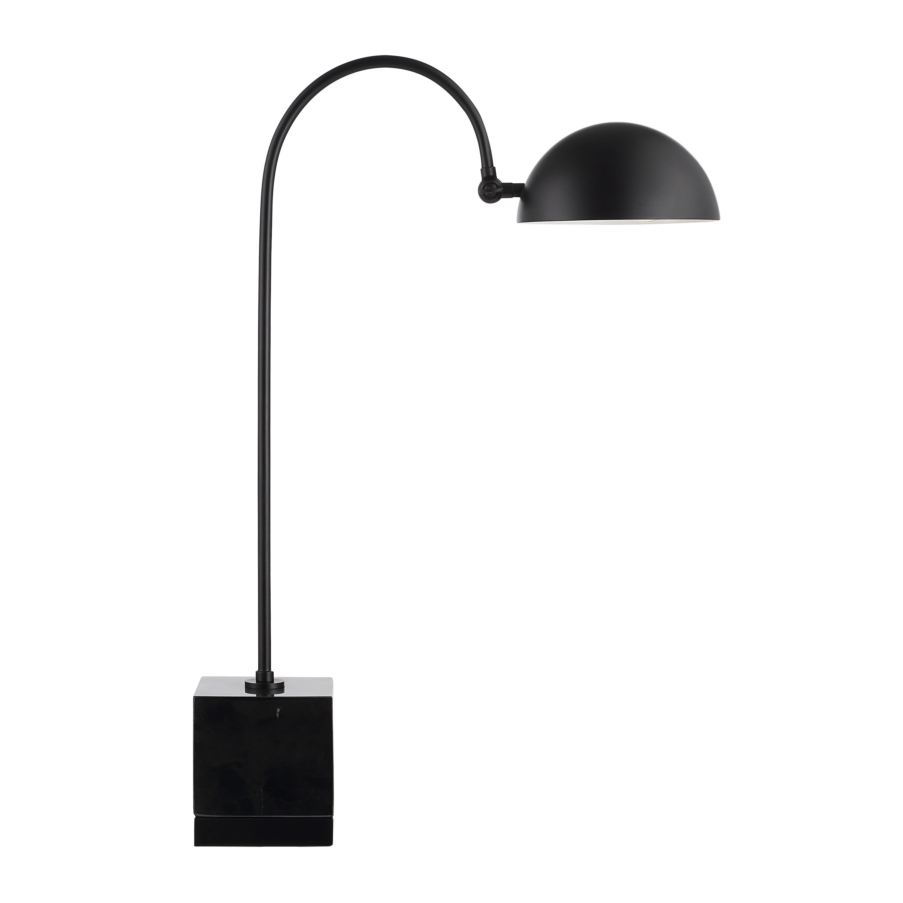 Sansia 27" Table Lamp with Marble Base, Black-Table Lamp-DECOROLALA