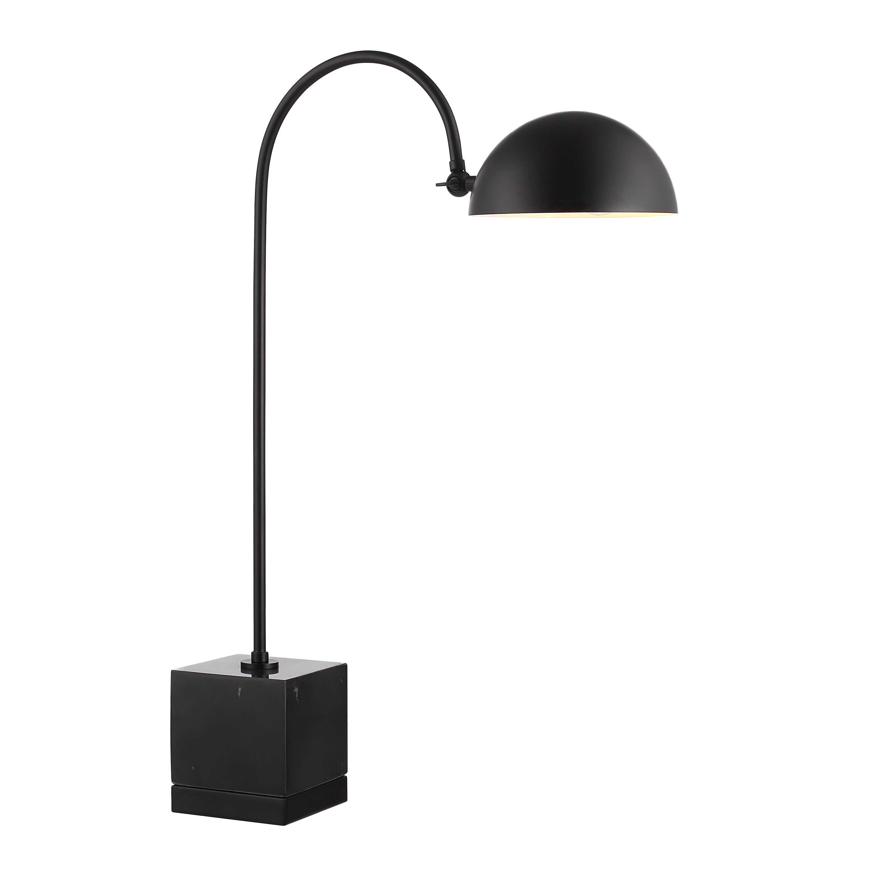 Sansia 27" Table Lamp with Marble Base, Black-Table Lamp-DECOROLALA