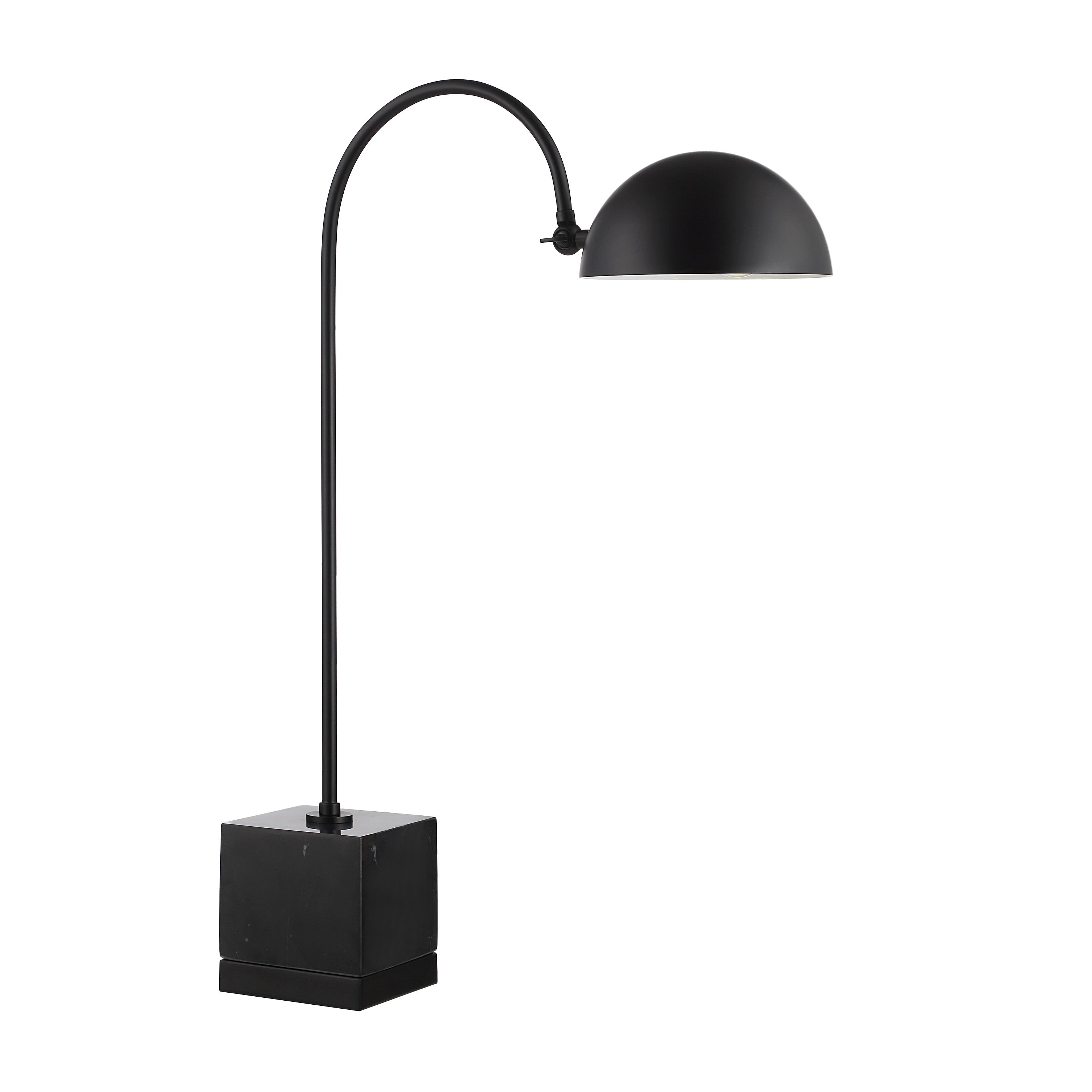 Sansia 27" Table Lamp with Marble Base, Black-Table Lamp-DECOROLALA