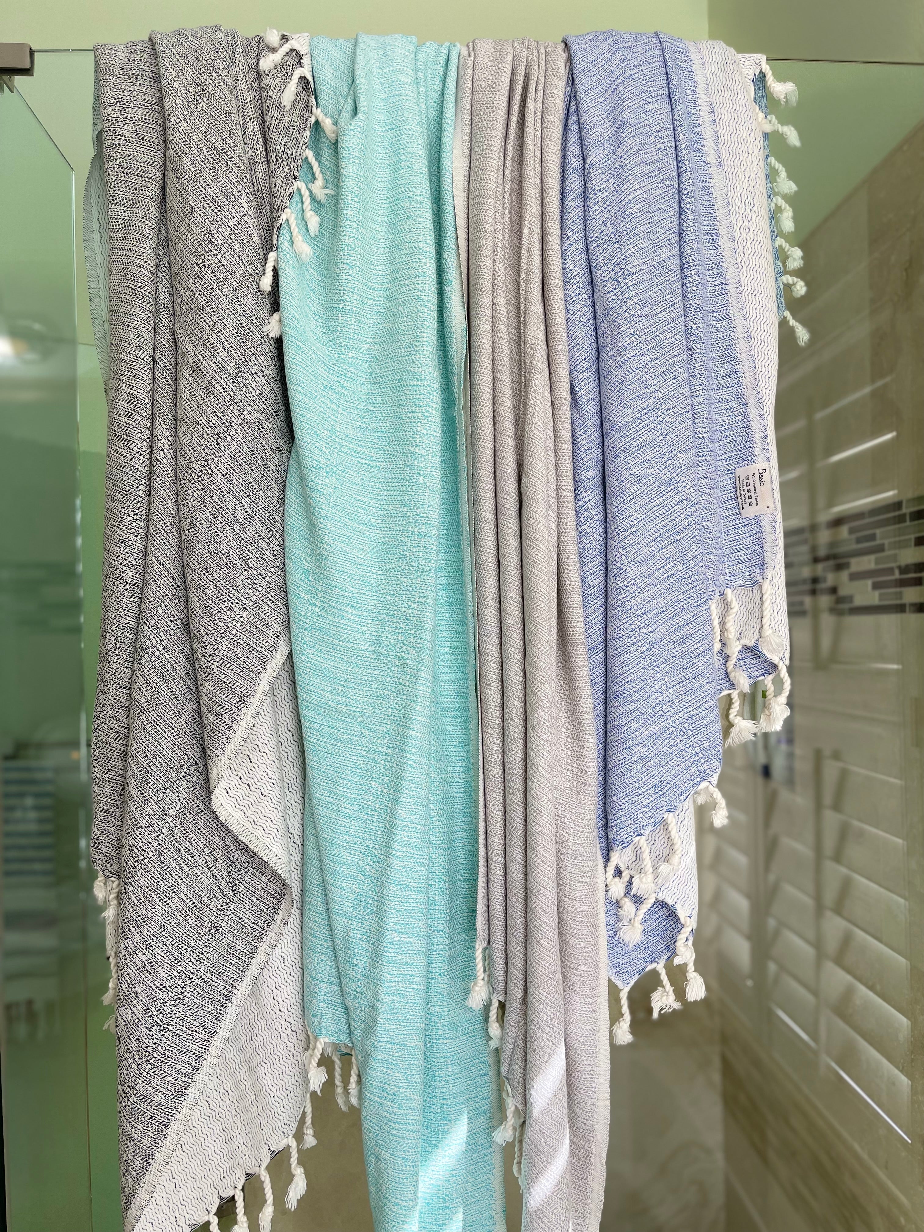 Santa Monica Turkish Towel - 40"x70" Cotton-Turkish Towel-DECOROLALA