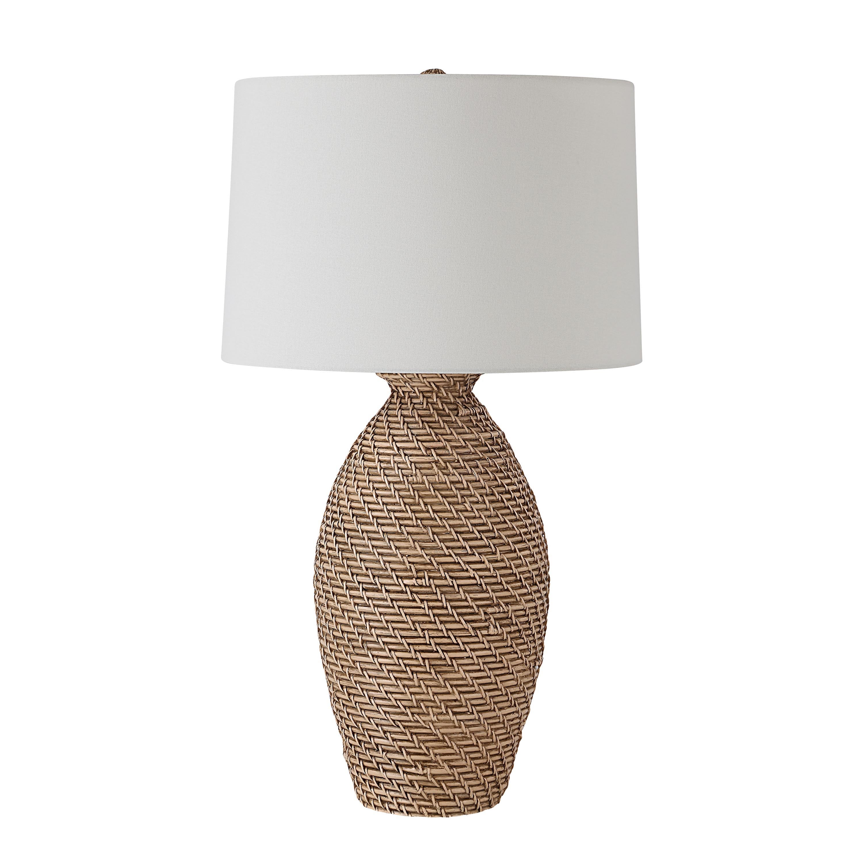 Santal 30" Table Lamp with Rattan Finish-Table Lamp-DECOROLALA