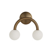 Santi 10.5" Height Wall Sconces, Dark Brushed Brass-Wall Sconce-DECOROLALA