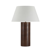 Sanya 26" Height Table Lamp, Walnut Wood-Table Lamp-DECOROLALA