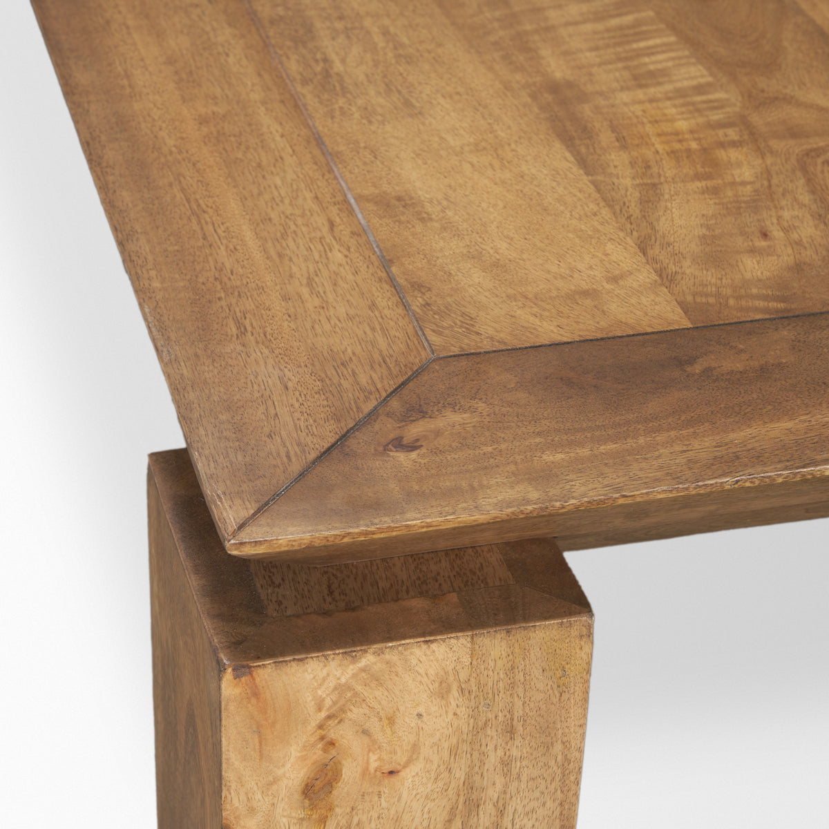 Sapphira 84"L x 42"W Rectangular Dining Table | Modern | Med Brown Wood | Seats 8-Dining Tables-DECOROLALA