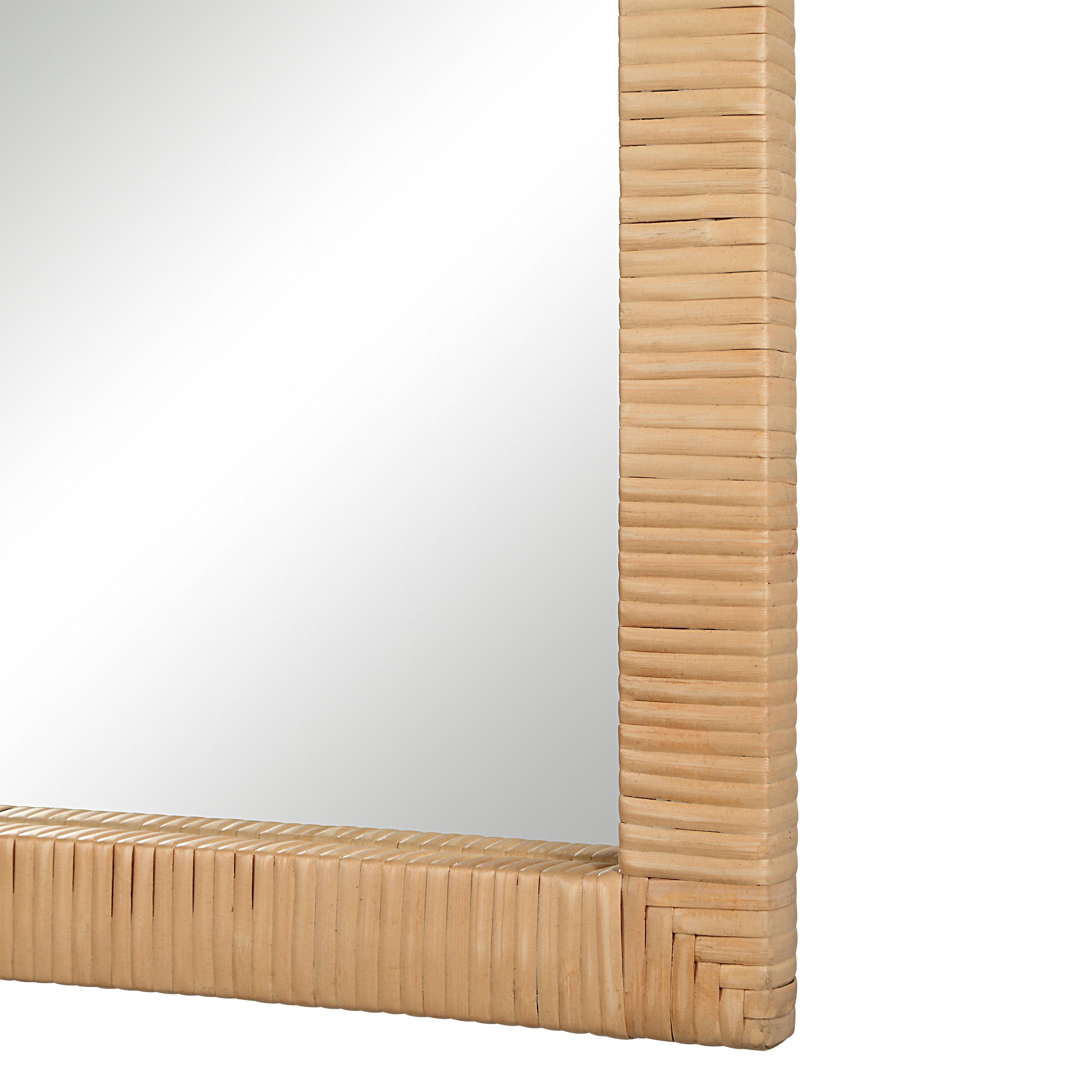 Sara 36" H x 24" W Wall Mirror, Brown-Mirror-DECOROLALA