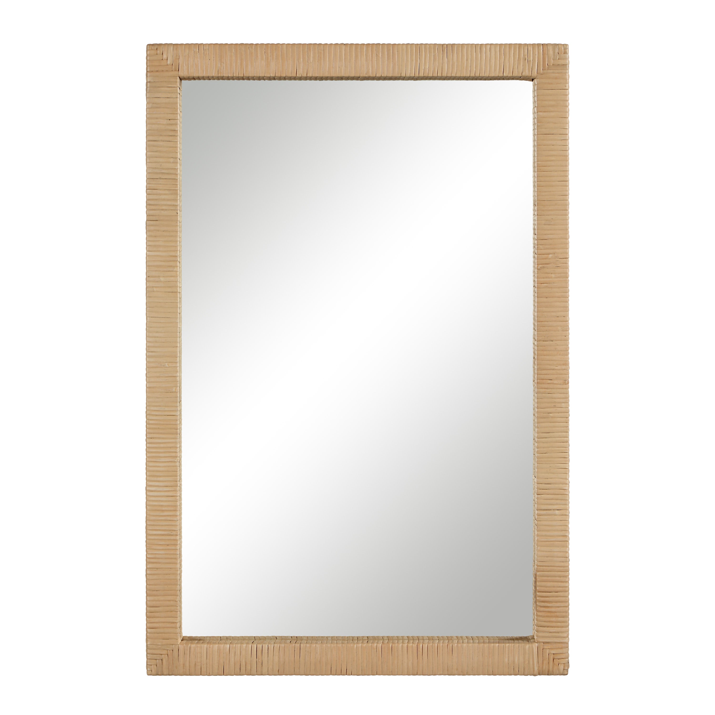 Sara 36" H x 24" W Wall Mirror, Brown-Mirror-DECOROLALA