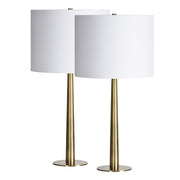 Sarai 26" Length Table Lamp- Set of two, Antique Brass-Table Lamp- Set of two-DECOROLALA
