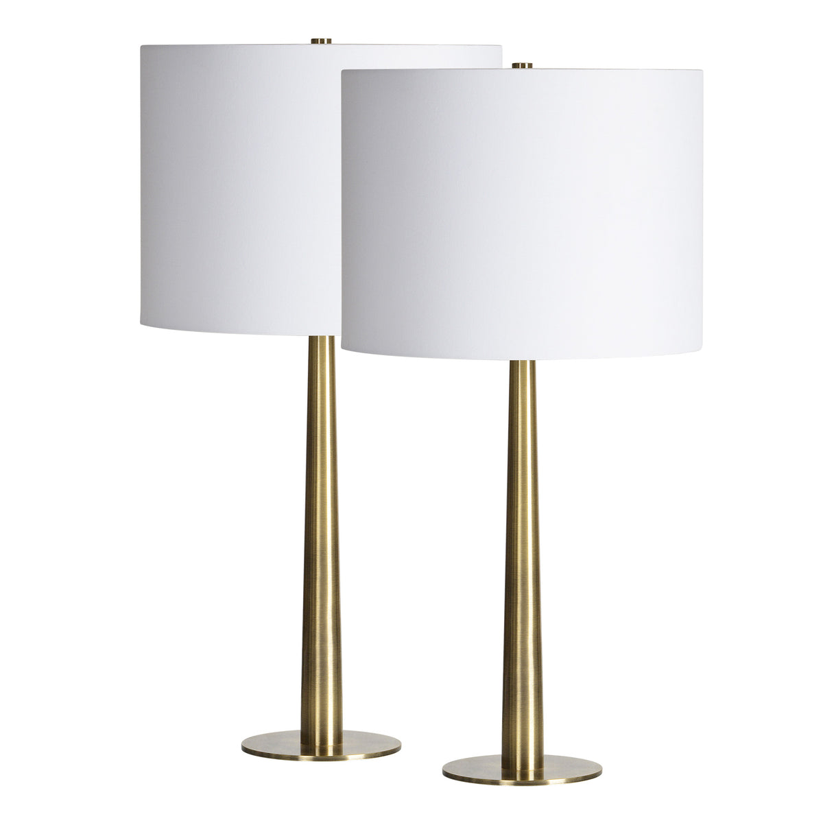 Sarai 26" Table Lamp Set, Antique Brass-Table Lamp- Set of two-DECOROLALA