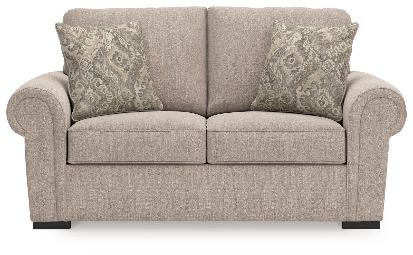 Sararose - Loveseat - Heather-Stationary Loveseats-DECOROLALA