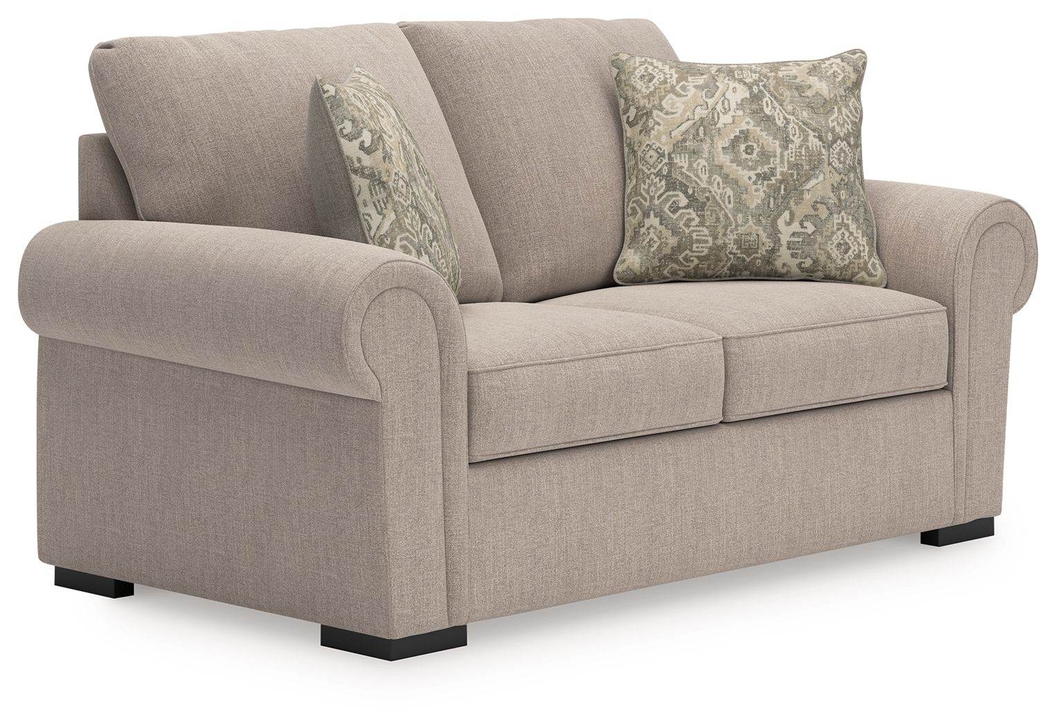 Sararose - Loveseat - Heather-Stationary Loveseats-DECOROLALA