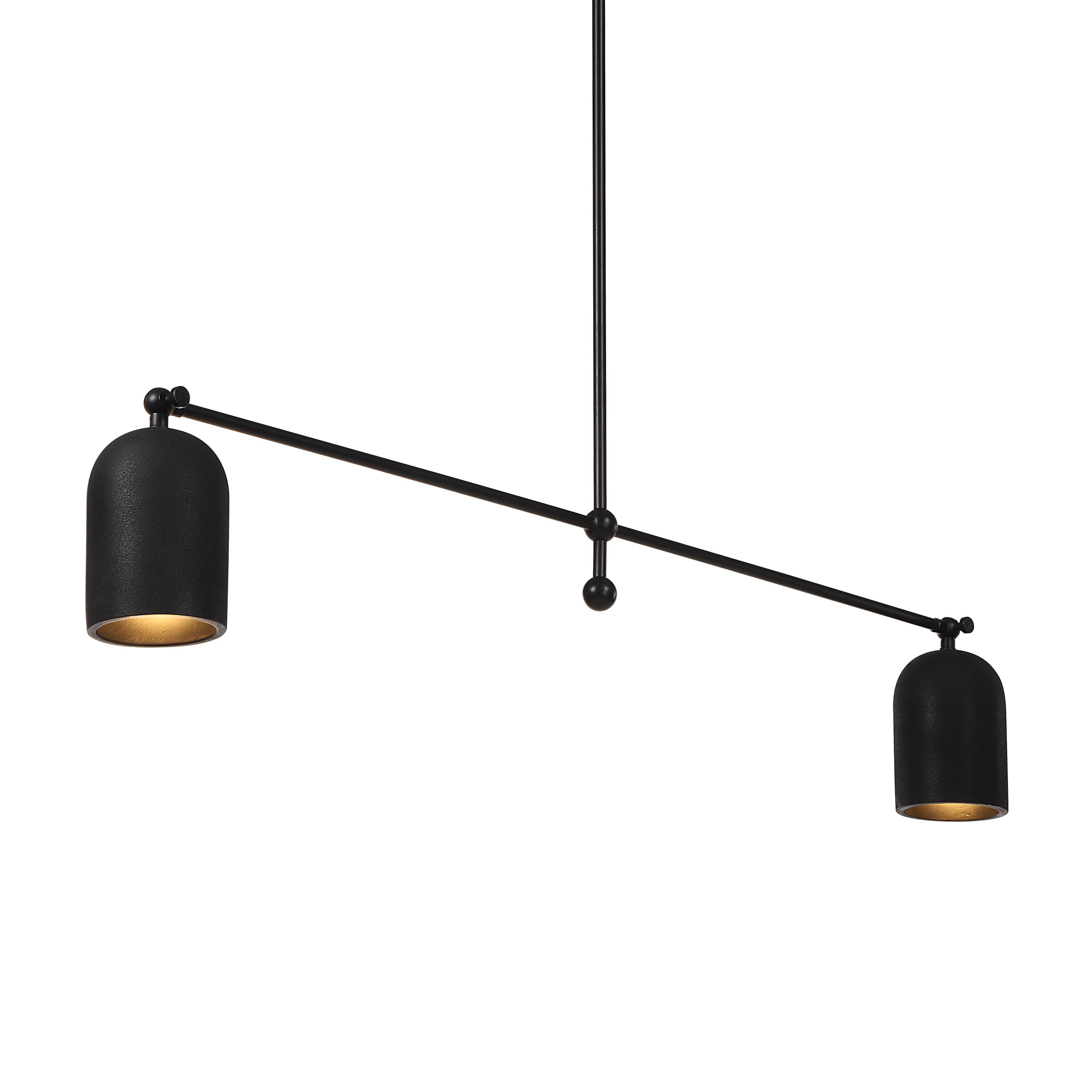 Saskia 69.25" Height Ceiling Fixture, Matte Black-Ceiling Fixture-DECOROLALA
