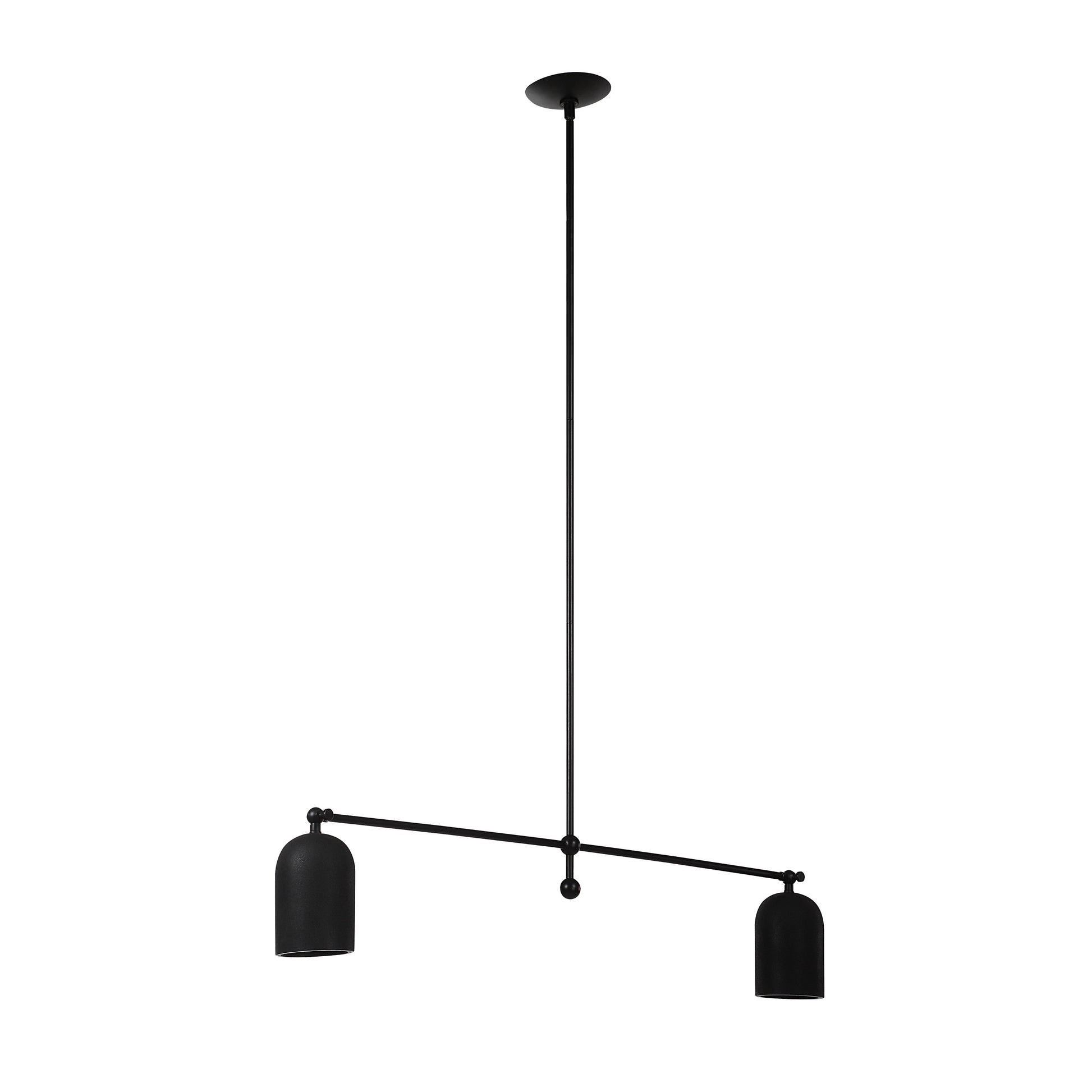 Saskia 69.25" Height Ceiling Fixture, Matte Black-Ceiling Fixture-DECOROLALA
