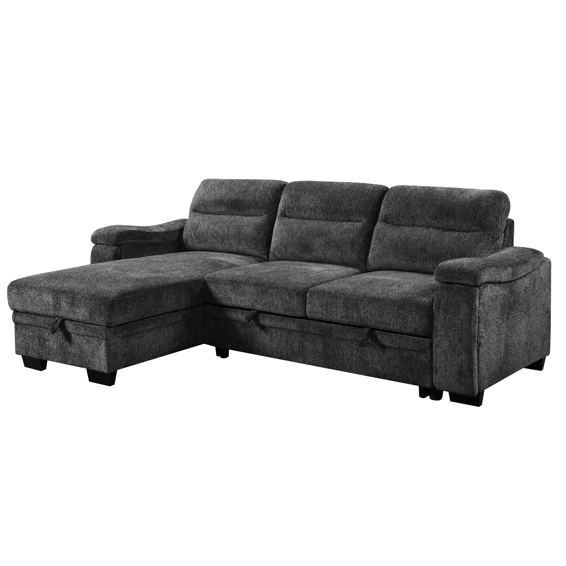 Savio 96 in. Reversible Sleeper Sectional-Furniture > Sofas-DECOROLALA