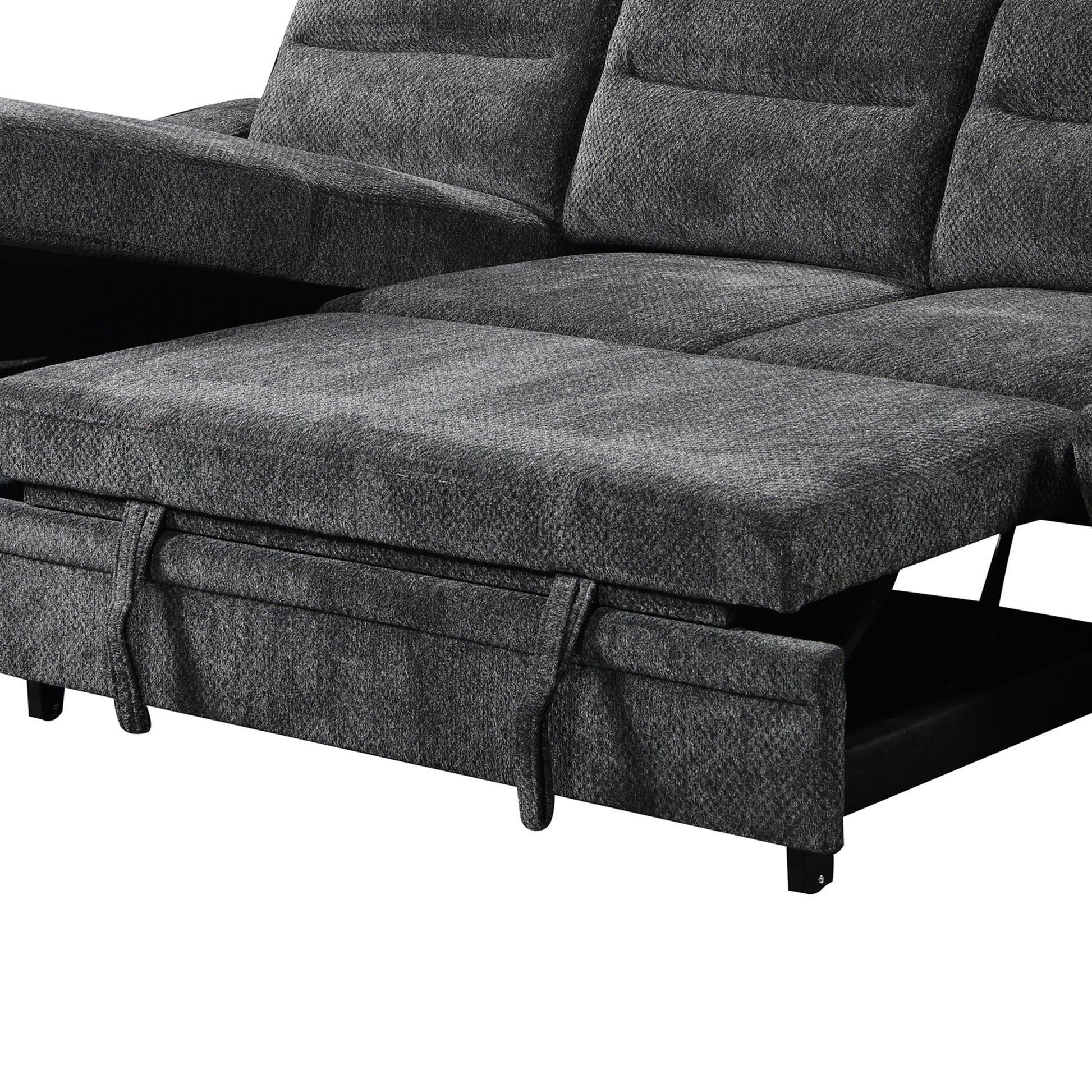 Savio 96 in. Reversible Sleeper Sectional-Furniture > Sofas-DECOROLALA