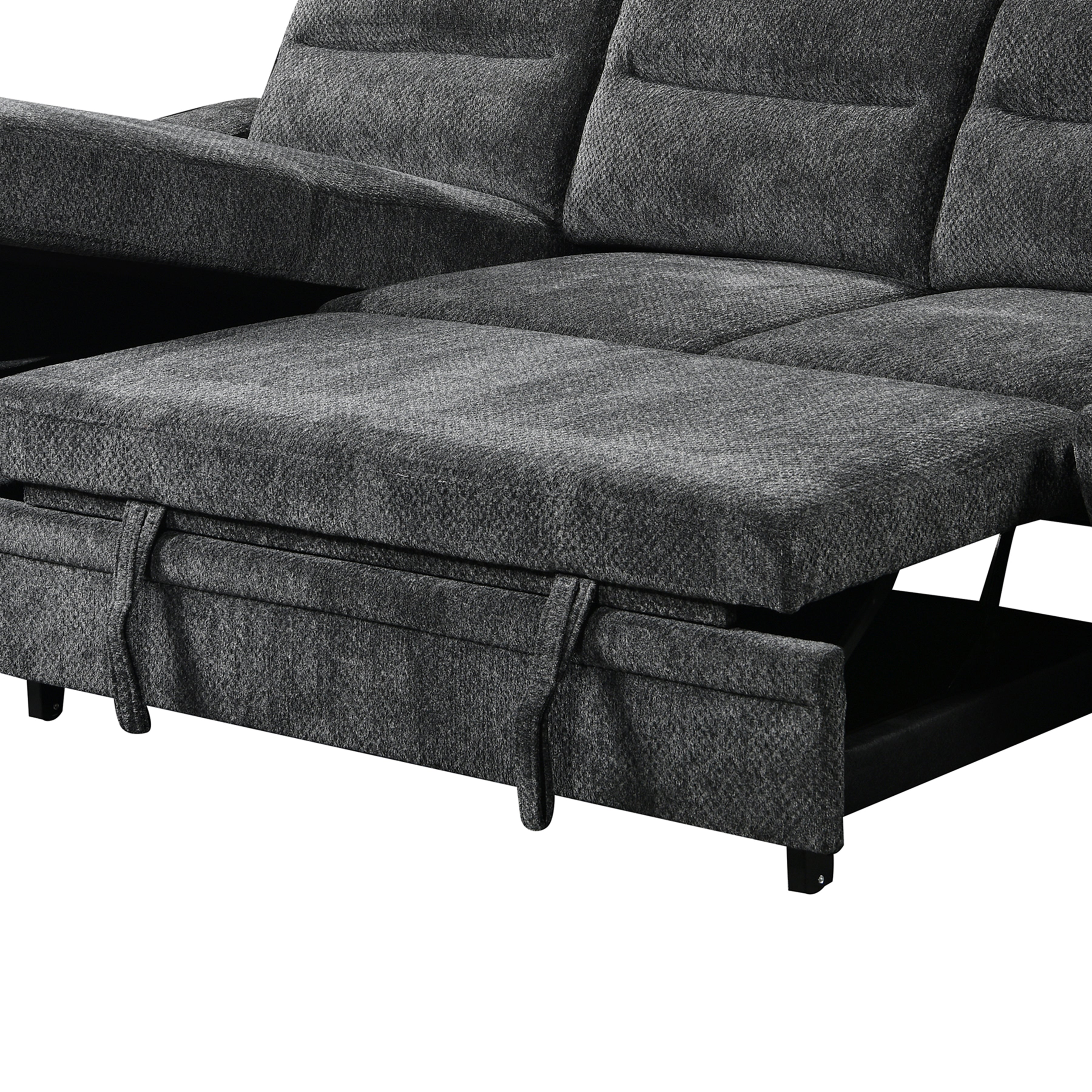 Savio 96 in. Reversible Sleeper Sectional-Furniture > Sofas-DECOROLALA