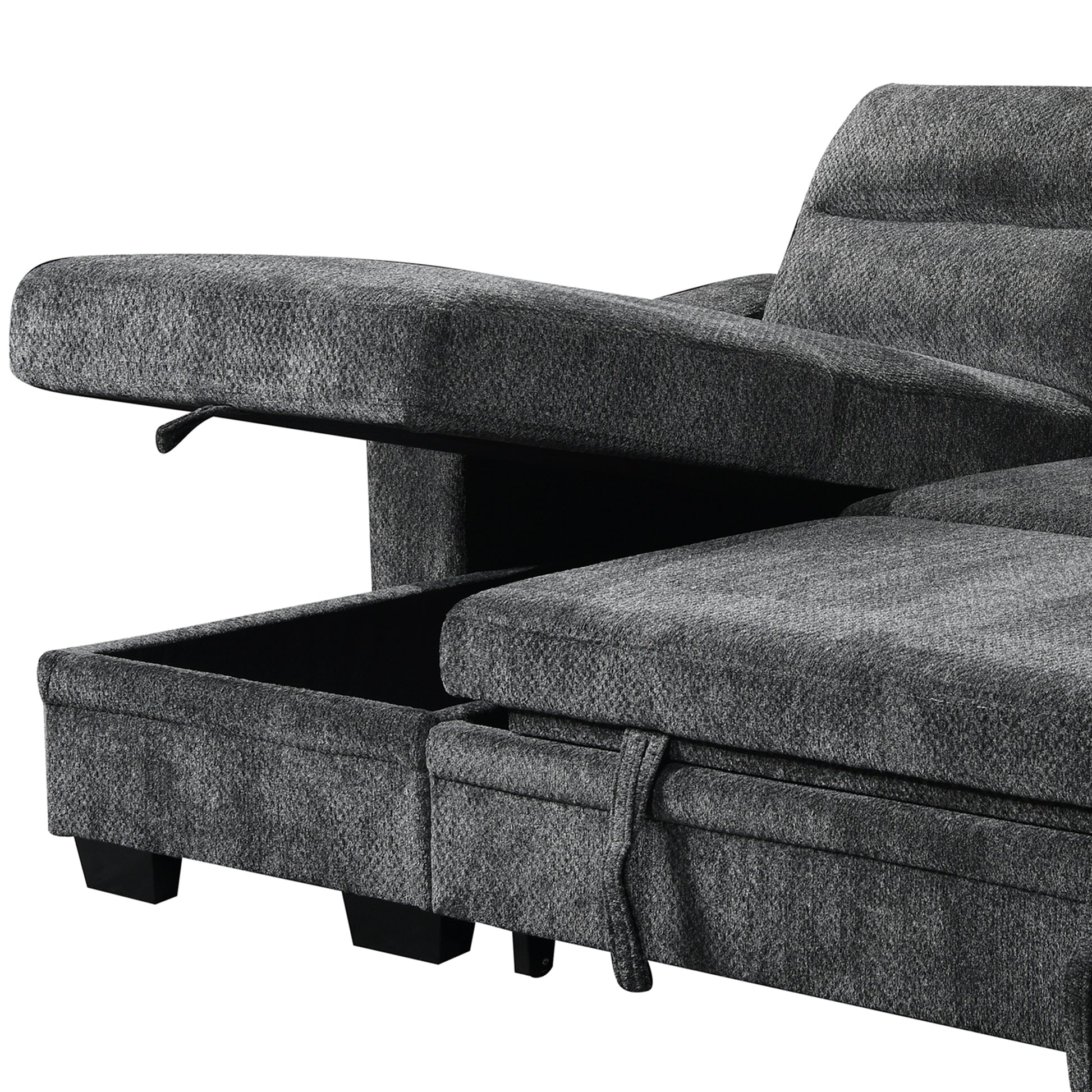 Savio 96 in. Reversible Sleeper Sectional-Furniture > Sofas-DECOROLALA