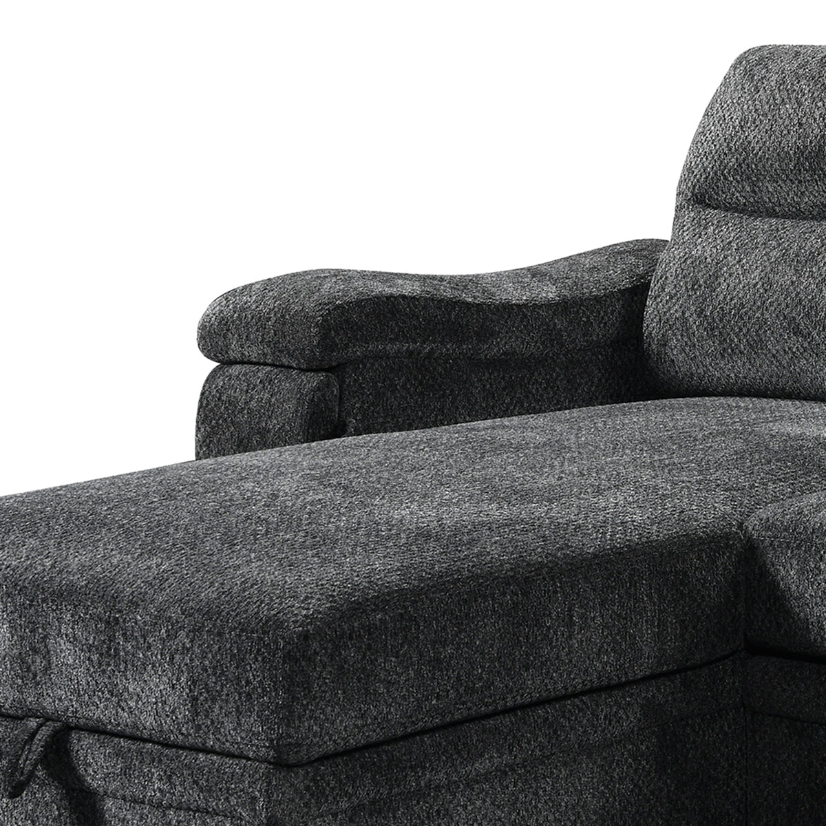 Savio 96 in. Reversible Sleeper Sectional-Sofa Beds-DECOROLALA
