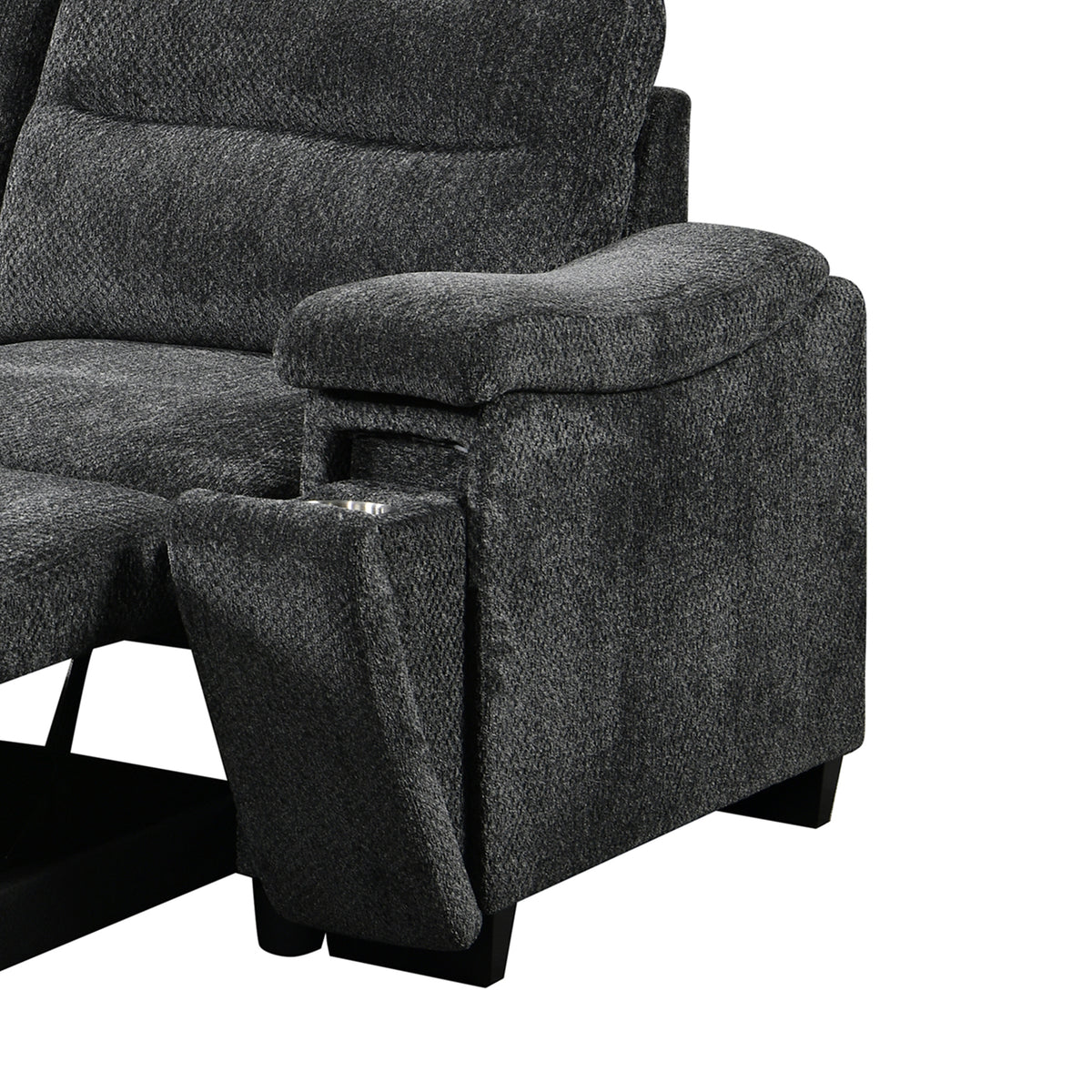 Savio 96 in. Reversible Sleeper Sectional-Sofa Beds-DECOROLALA