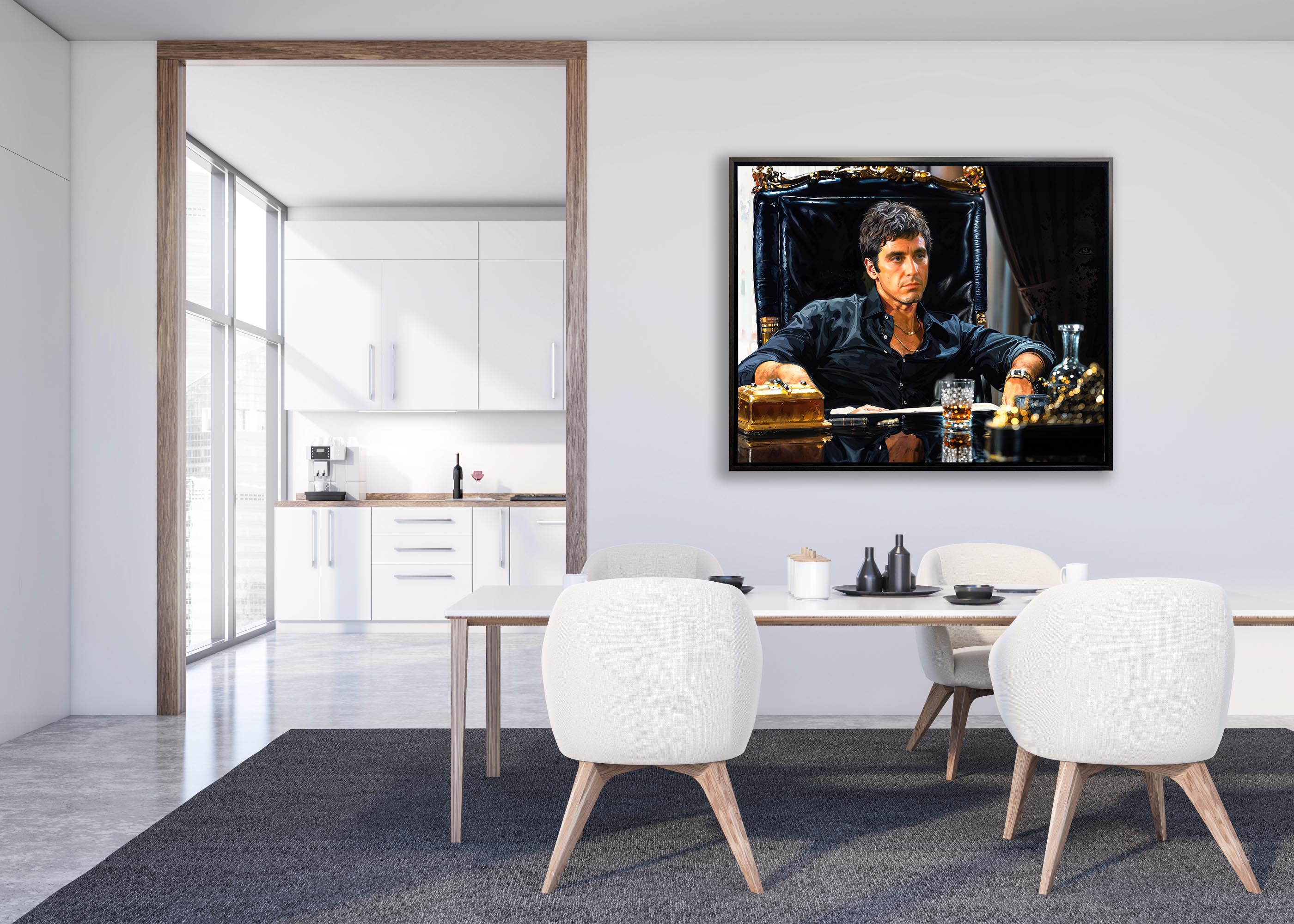 Scarface Tony Montana Canvas Print 48x36-Canvas Print-DECOROLALA