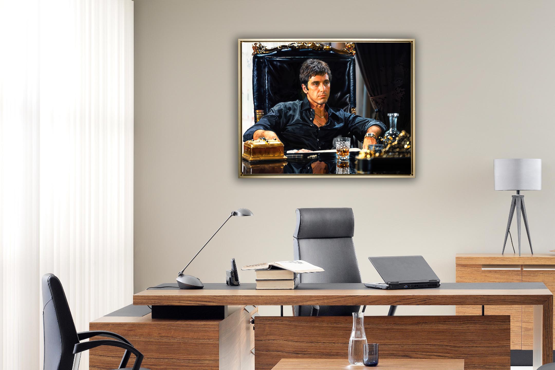 Scarface Tony Montana Canvas Print 48x36-Canvas Print-DECOROLALA