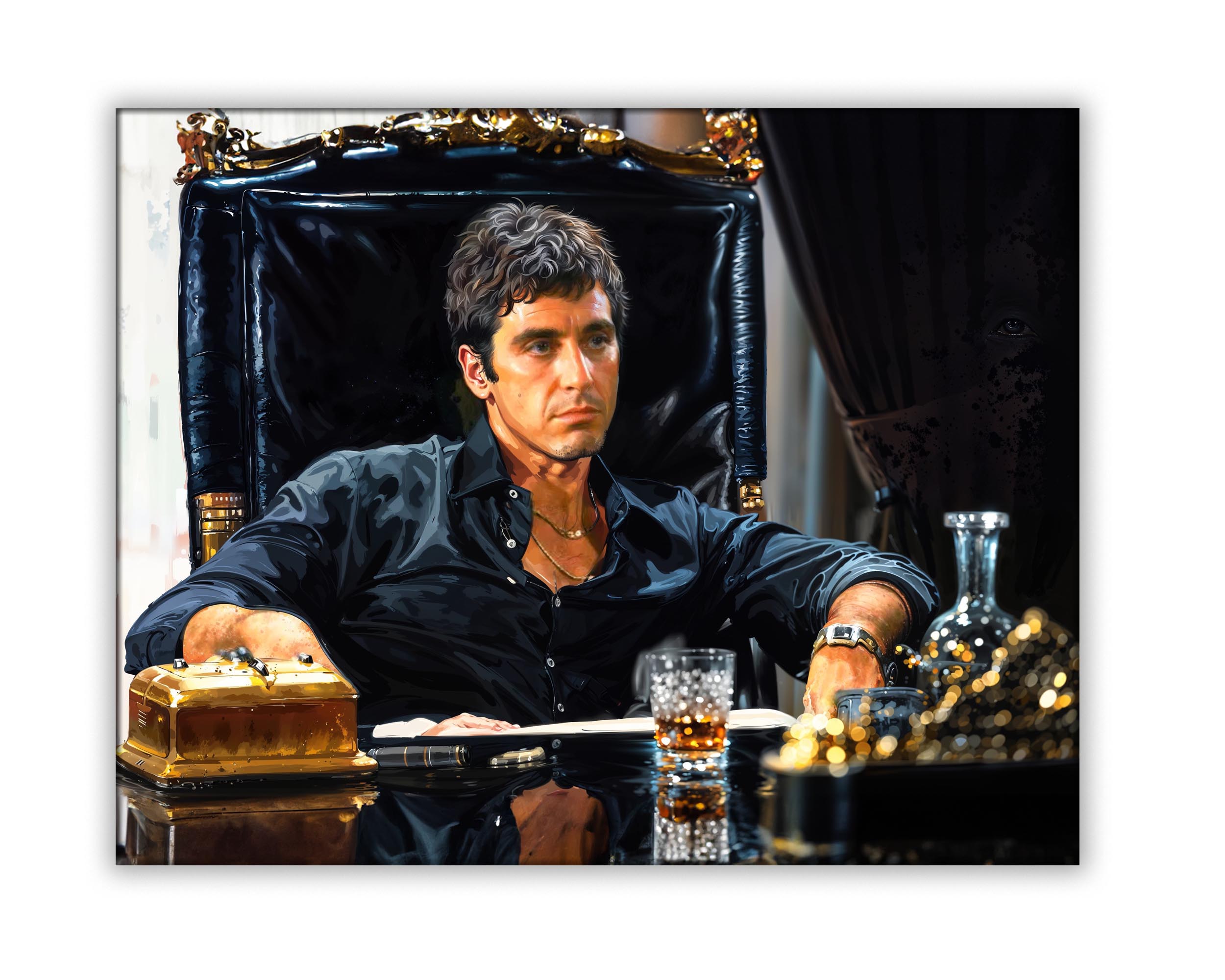 Scarface Tony Montana Canvas Print 48x36-Canvas Print-DECOROLALA