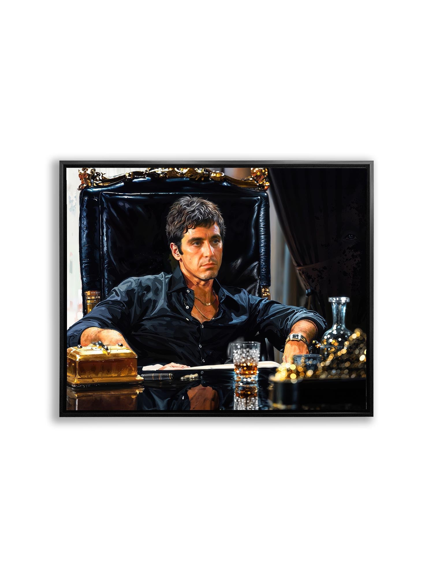 Scarface Tony Montana Canvas Print 48x36-Canvas Print-DECOROLALA