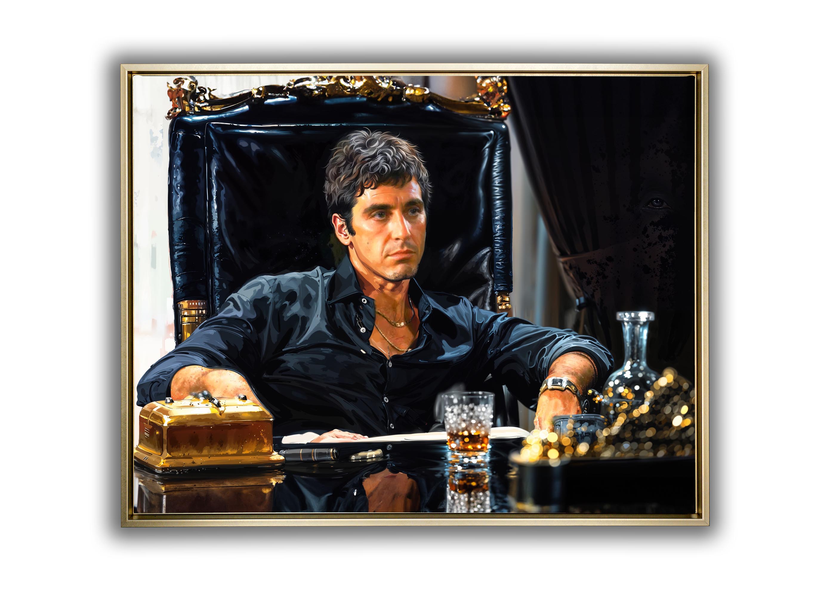 Scarface Tony Montana Canvas Print 48x36-Canvas Print-DECOROLALA