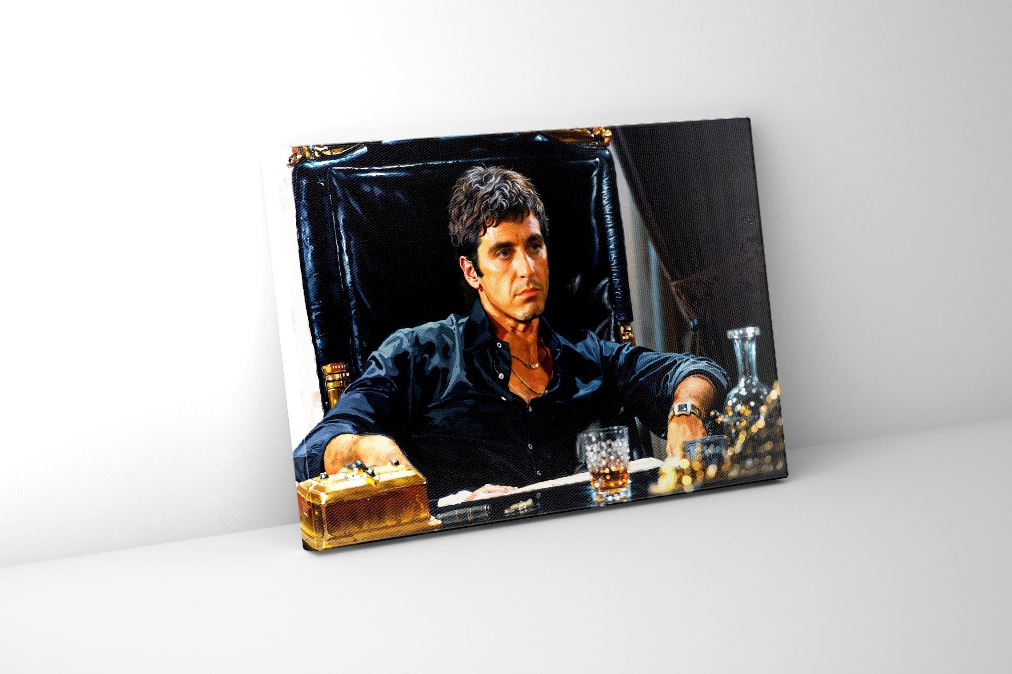 Scarface Tony Montana Canvas Print 48x36-Canvas Print-DECOROLALA