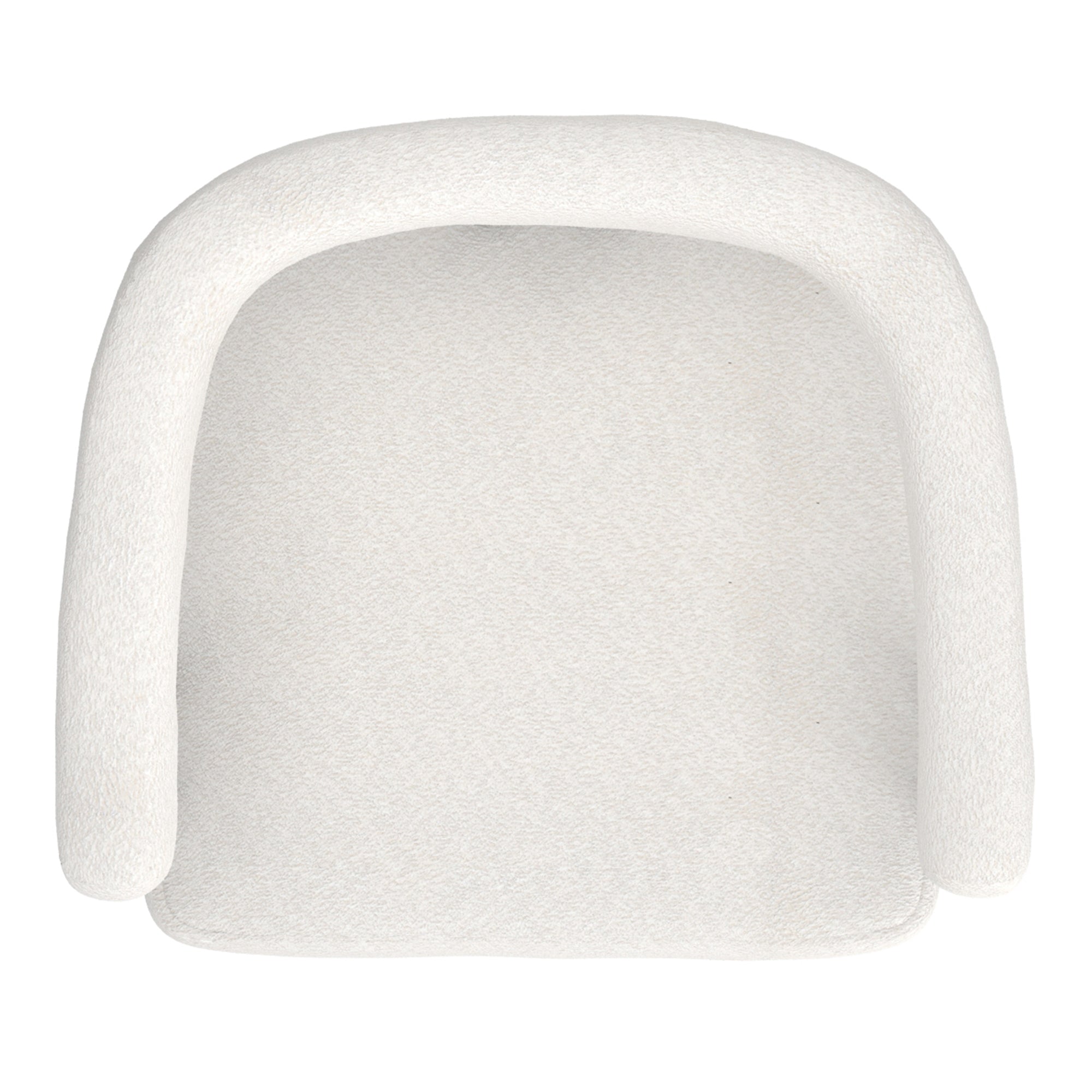 Scarlet Dining Chair - Ivory Boucle Fabric with Black Frame-DECOROLALA