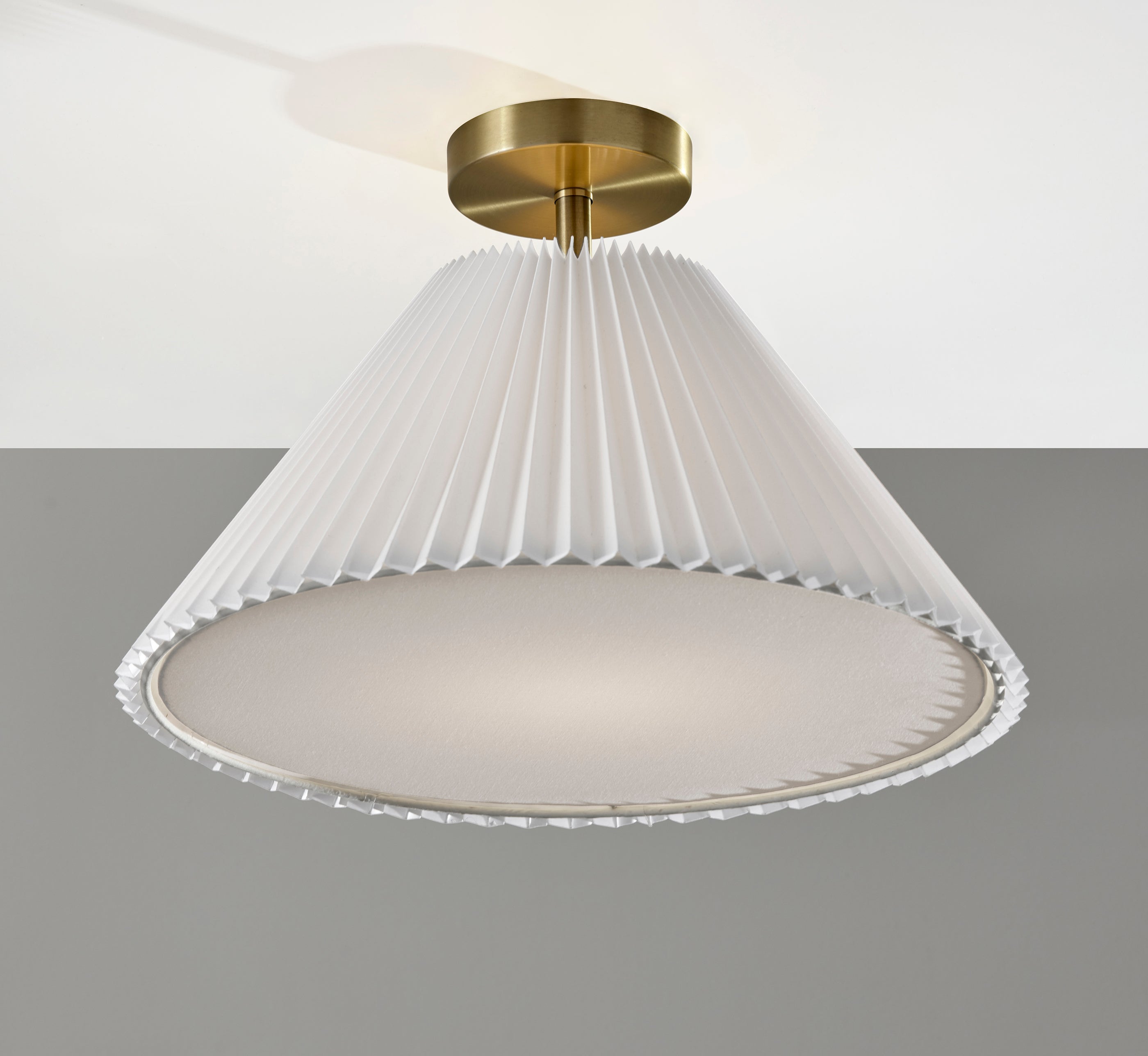 Scarlet Flush Mount Antique Brass Ceiling Light-Lighting-DECOROLALA