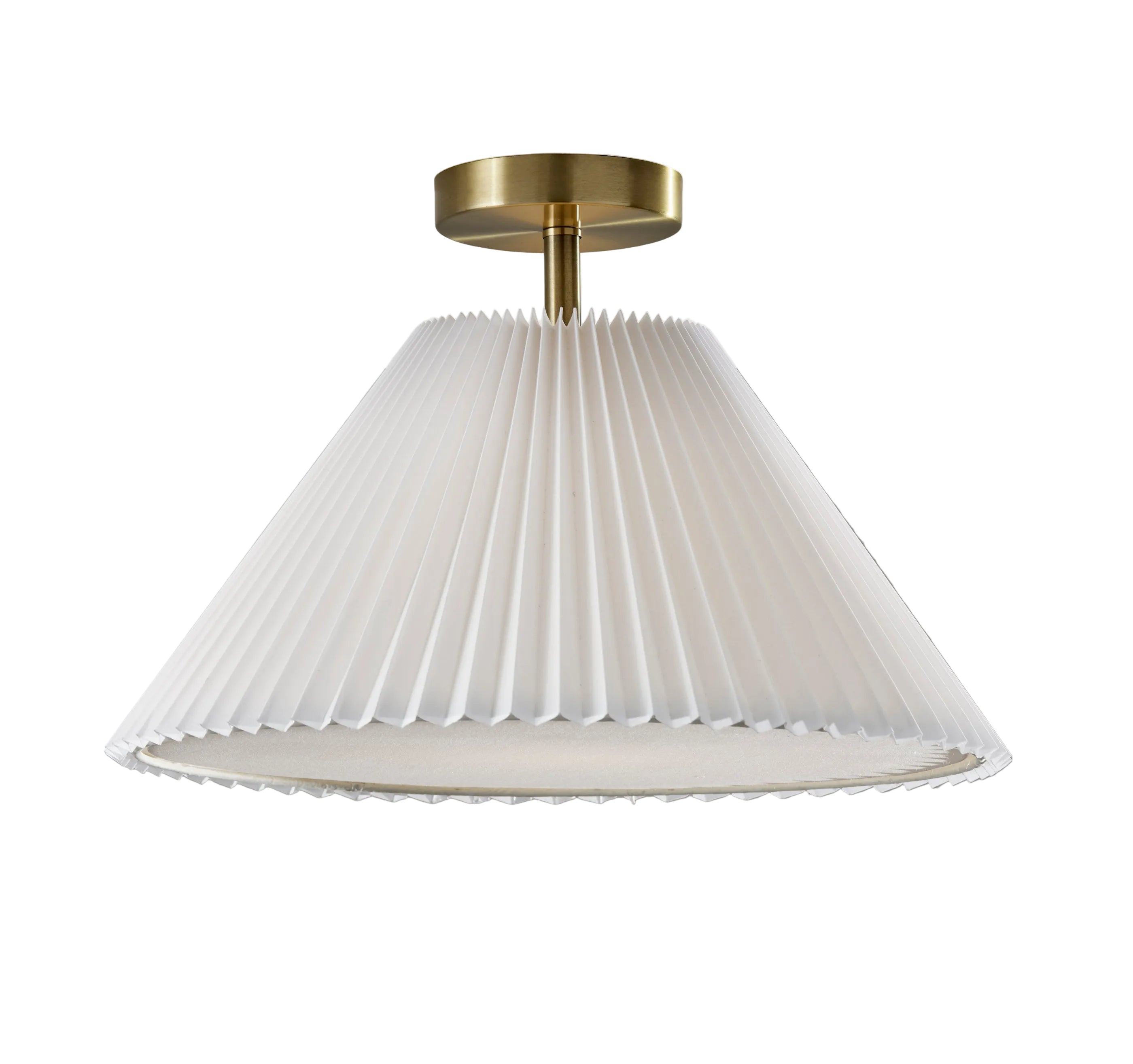 Scarlet Flush Mount Antique Brass Ceiling Light-Lighting-DECOROLALA