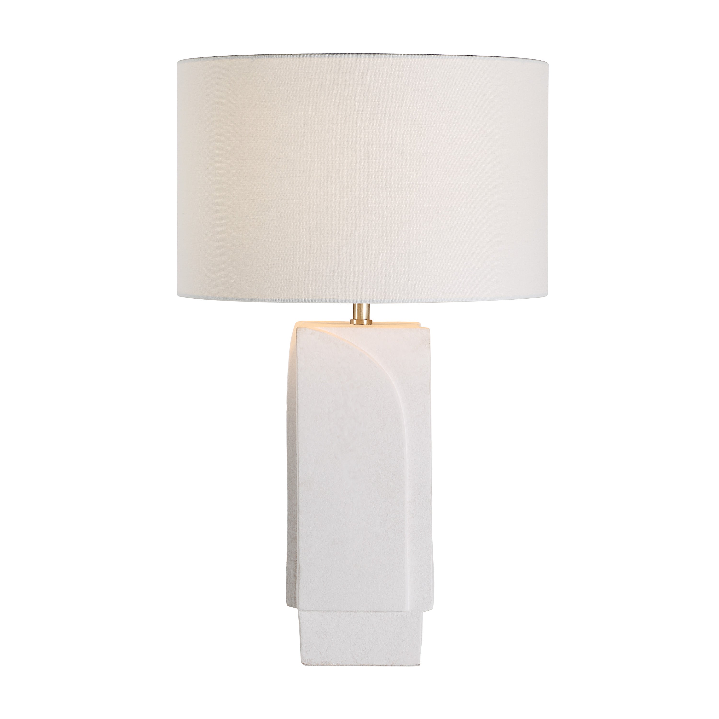 Scavo 25.75" Ceramic Table Lamp, White-Table Lamp-DECOROLALA